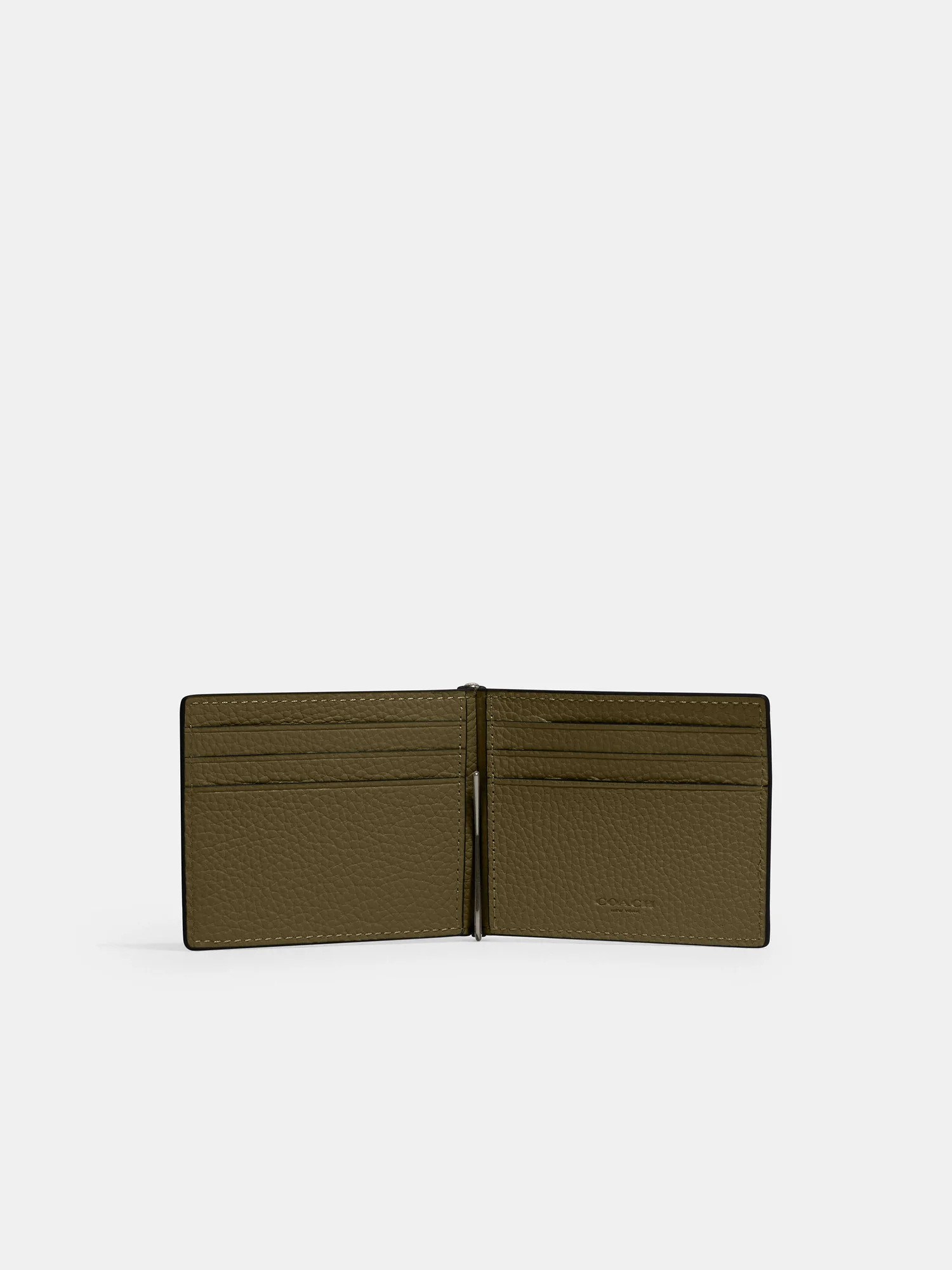 Тонкий бумажник Coach с зажимом для денег — 4