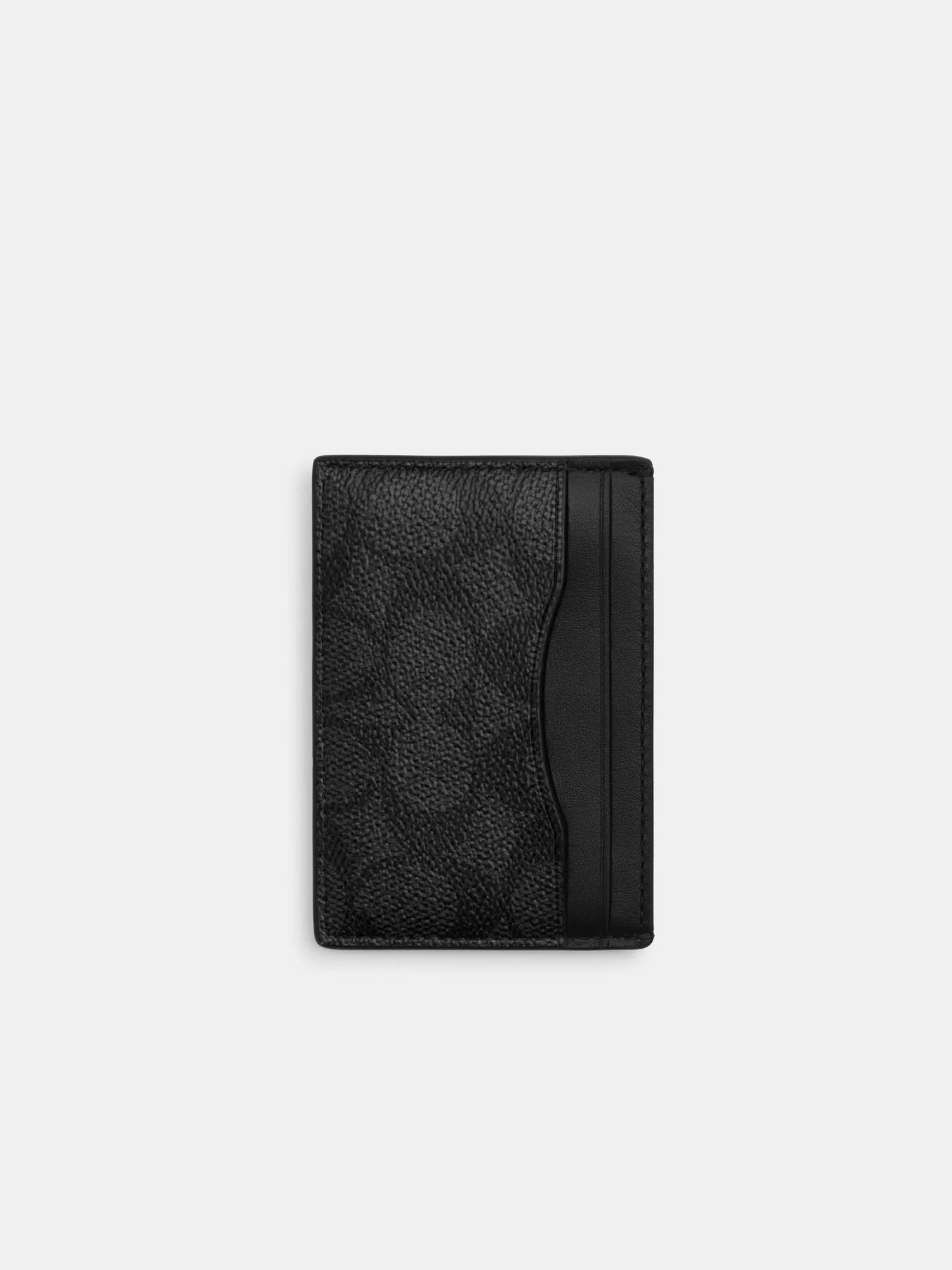 Картхолдер Coach с зажимом для денег из канваса Signature — 1