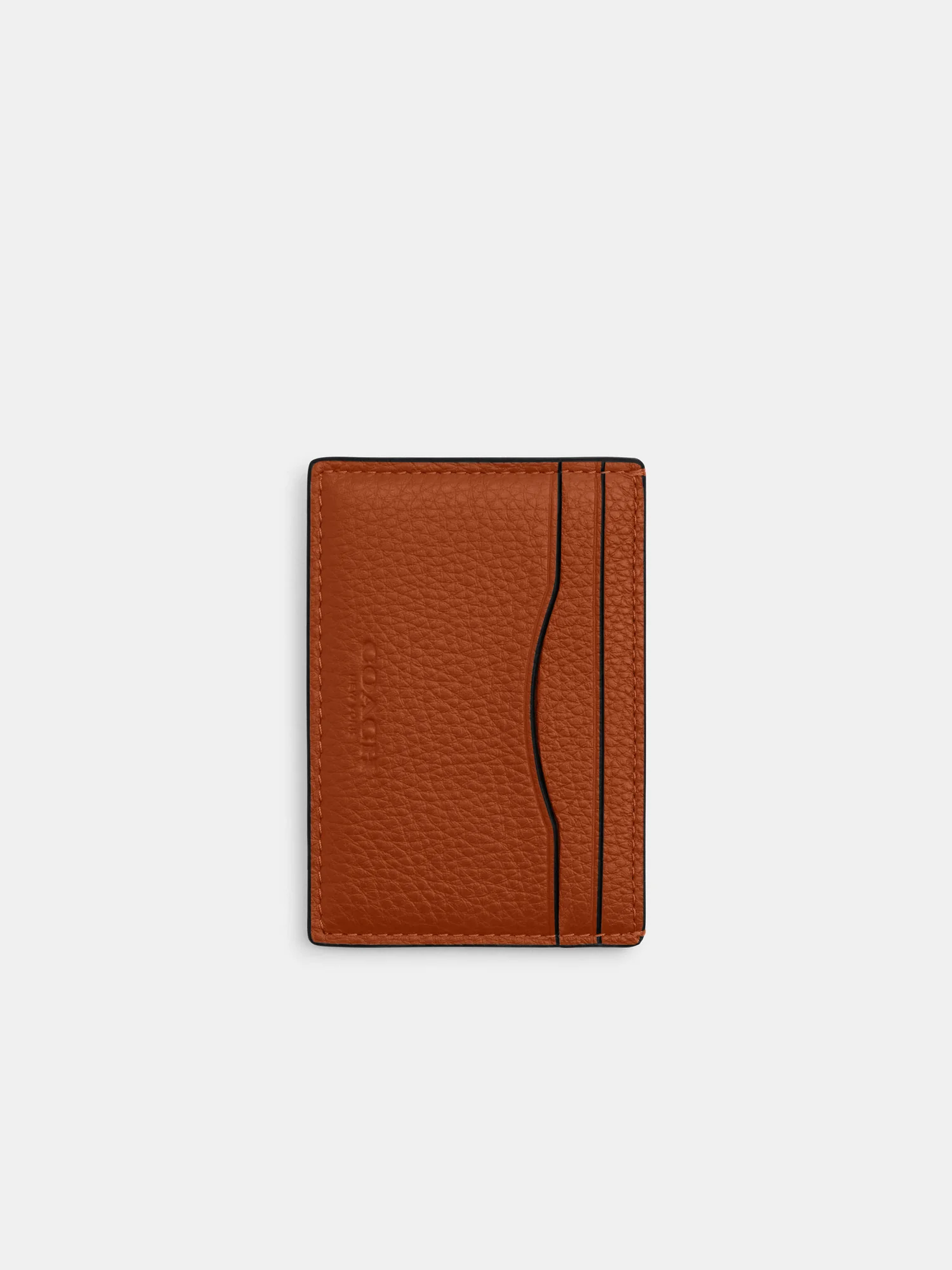 Картхолдер Coach с зажимом для денег из канваса Signature — 1