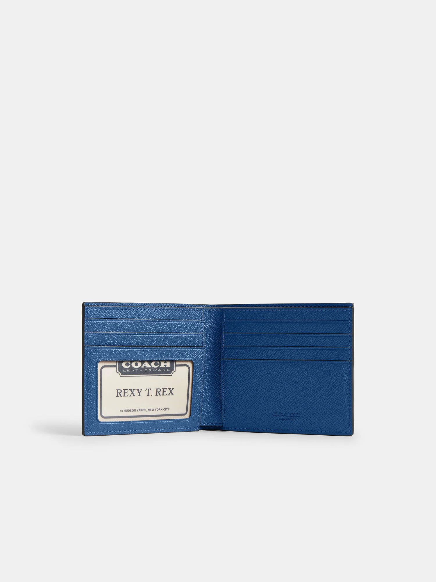 Кожаное портмоне Coach с окошком для документов — 2
