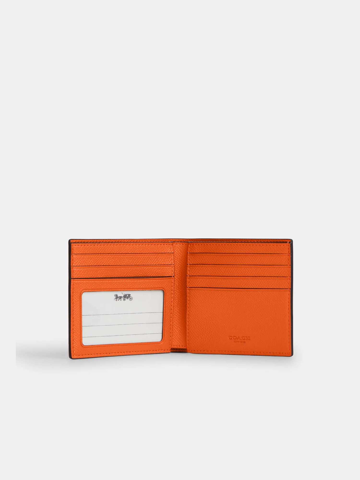 Кожаное портмоне Coach с окошком для документов — 12