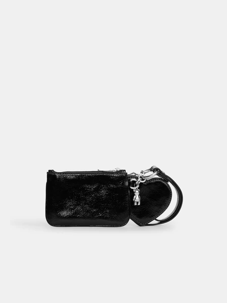 Женский кошелек-браслет Coach с подвеской-сердцем