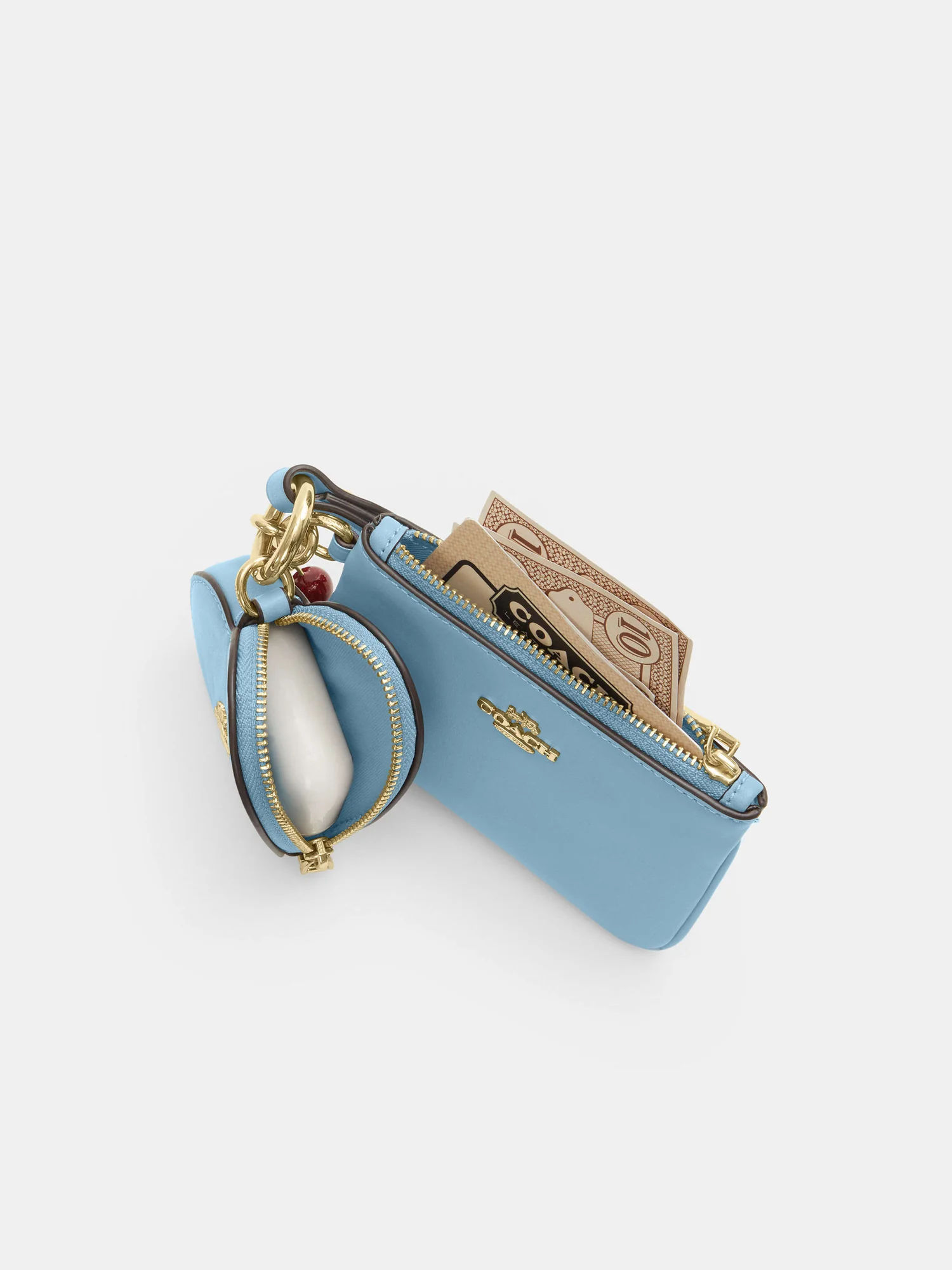 Женский кошелек-браслет Coach с подвеской-сердцем — 5