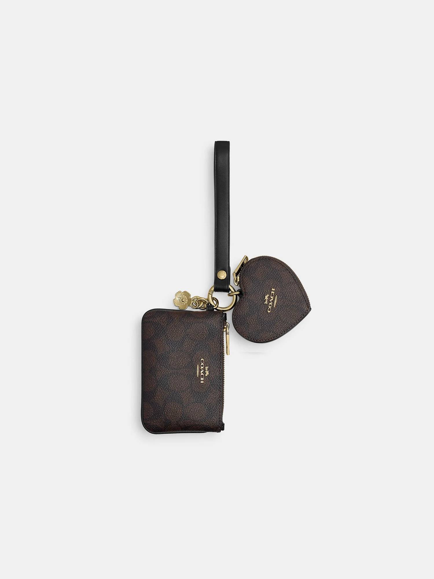 Женский кошелек-браслет Coach с подвеской-сердцем — 13