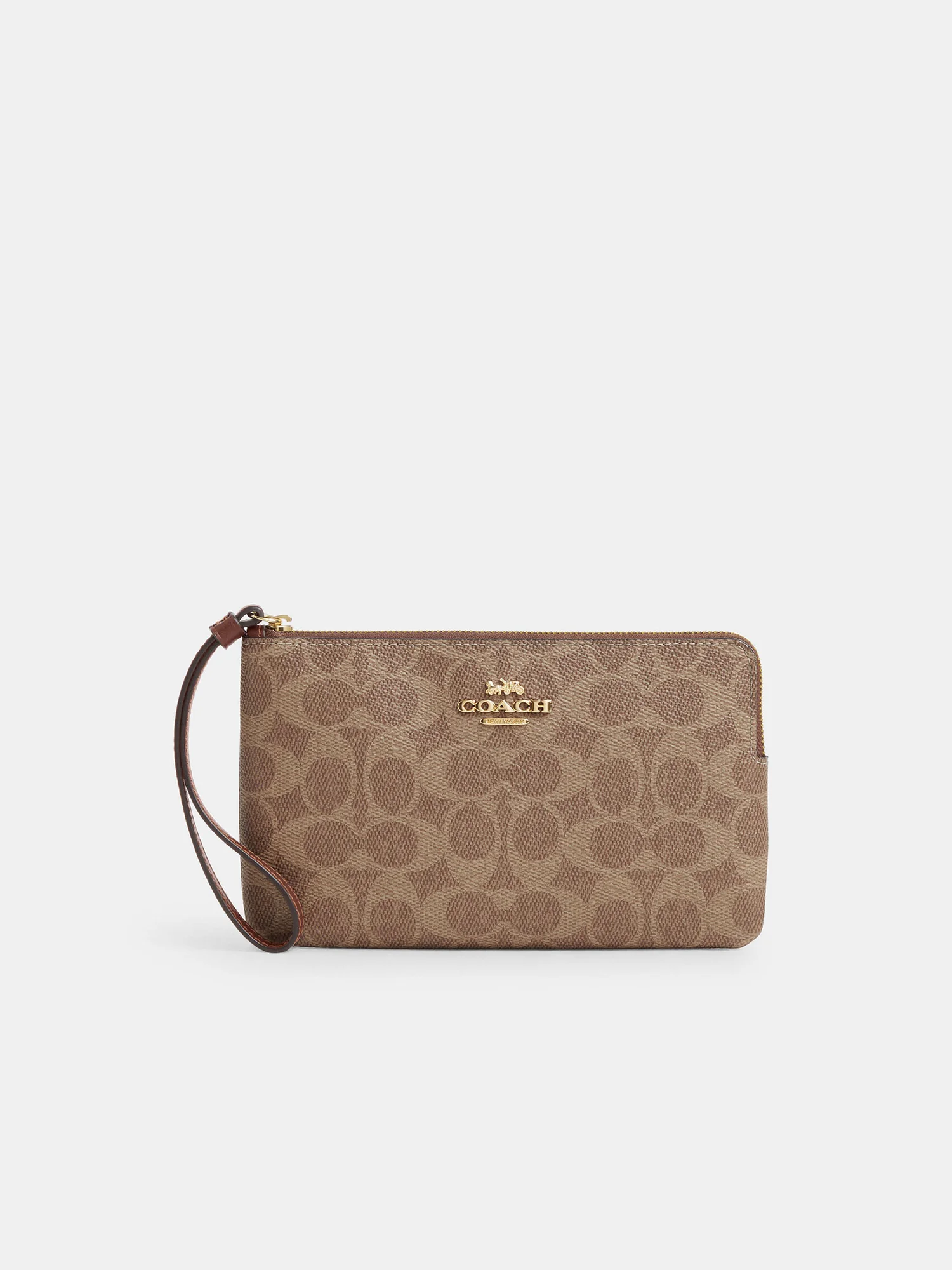 Большой кошелёк на запястье Coach с угловой молнией — 10