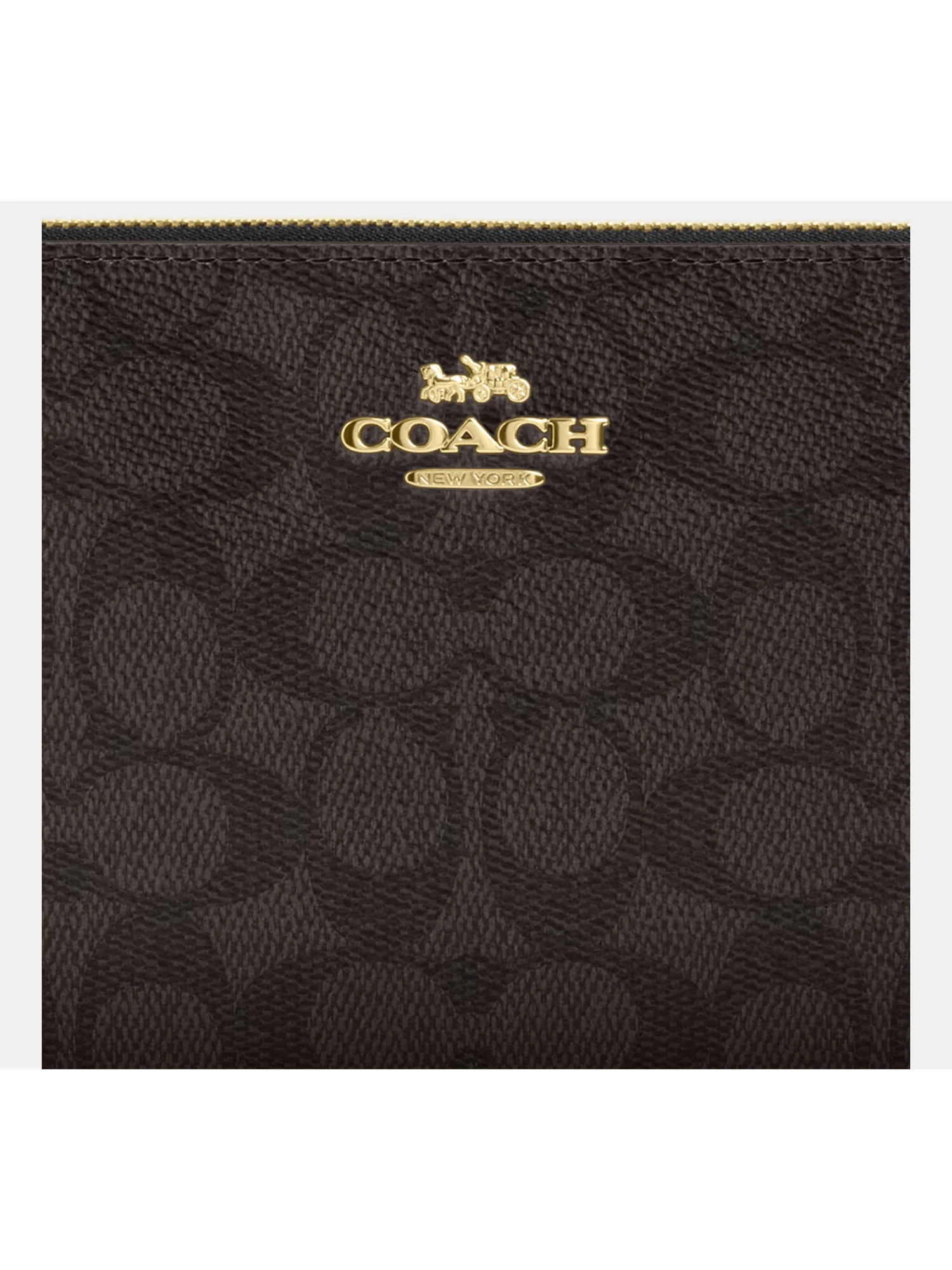 Большой кошелёк на запястье Coach с угловой молнией — 13