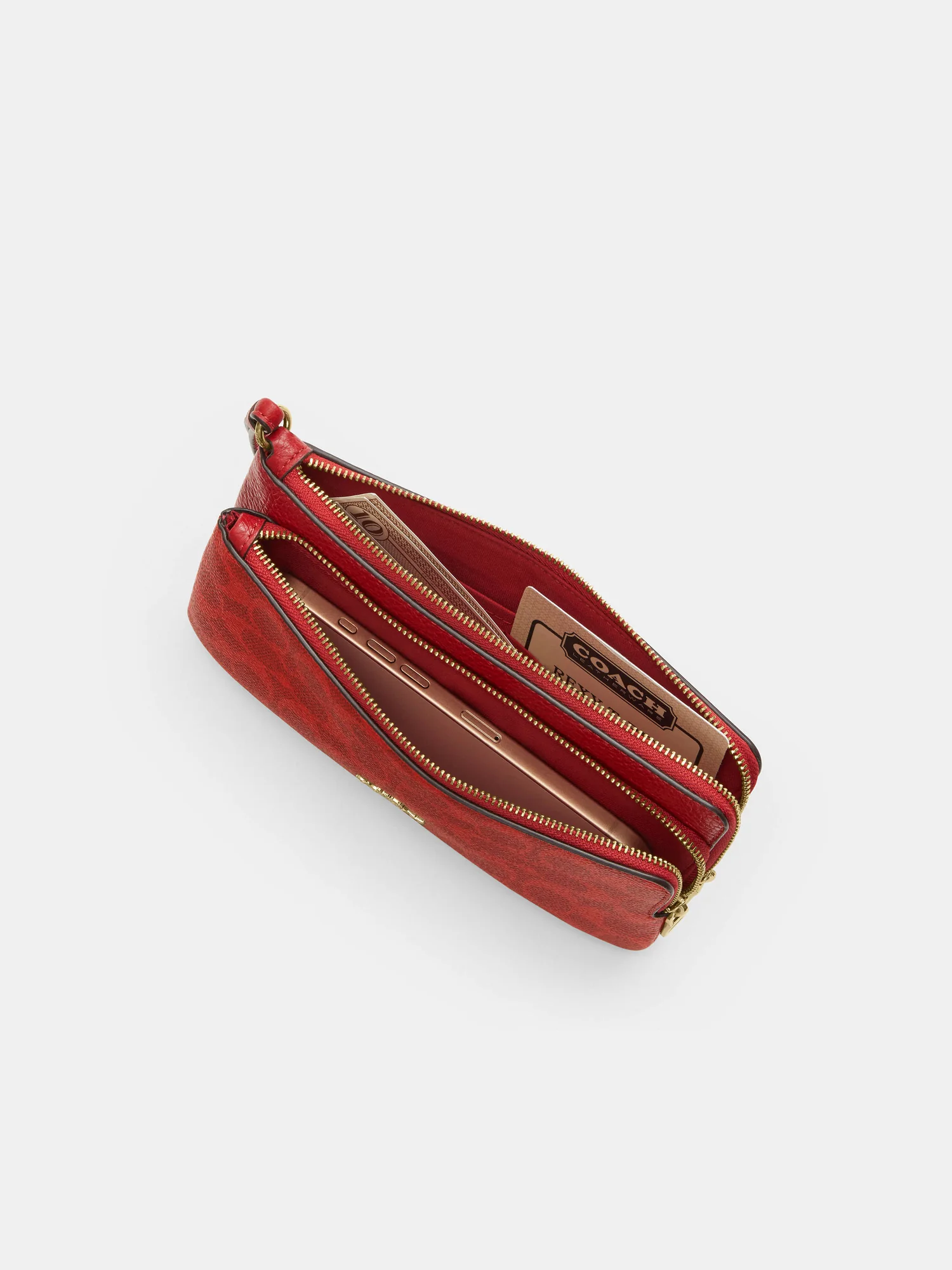 Кошелек на запястье Coach на двух молниях — 5
