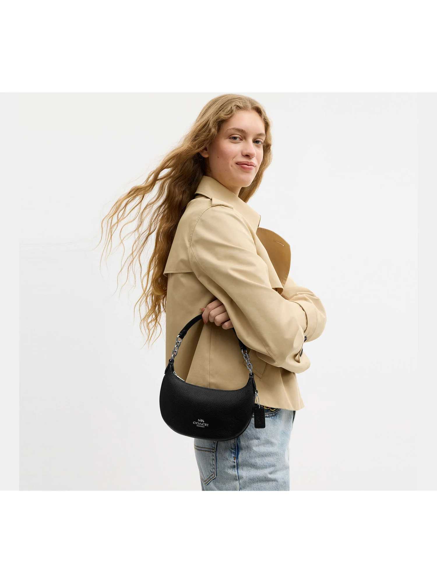 Мини-сумка Coach Payton из зернистой кожи — 7