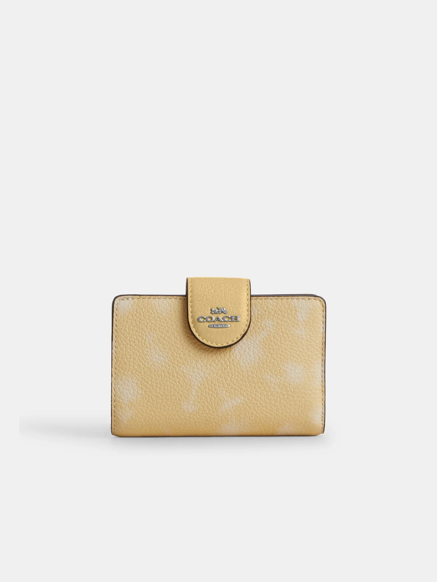 Кошелёк Coach среднего размера на молнии с цветочным принтом — 3
