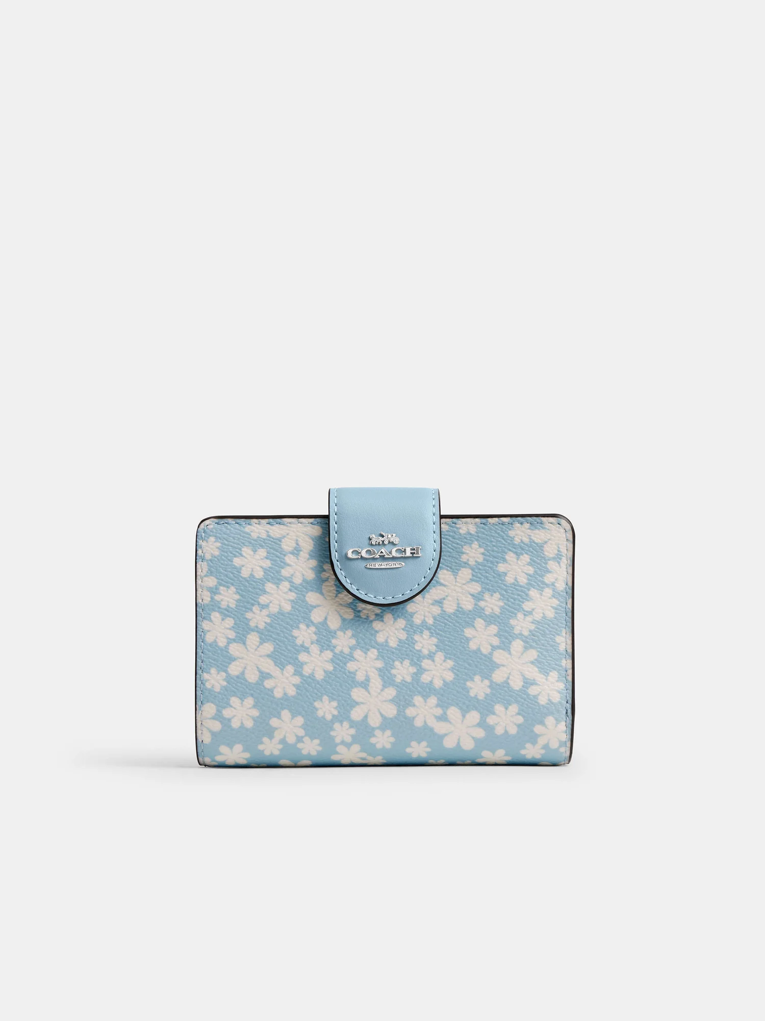 Кошелёк Coach Medium Corner Zip с цветочным принтом — 7