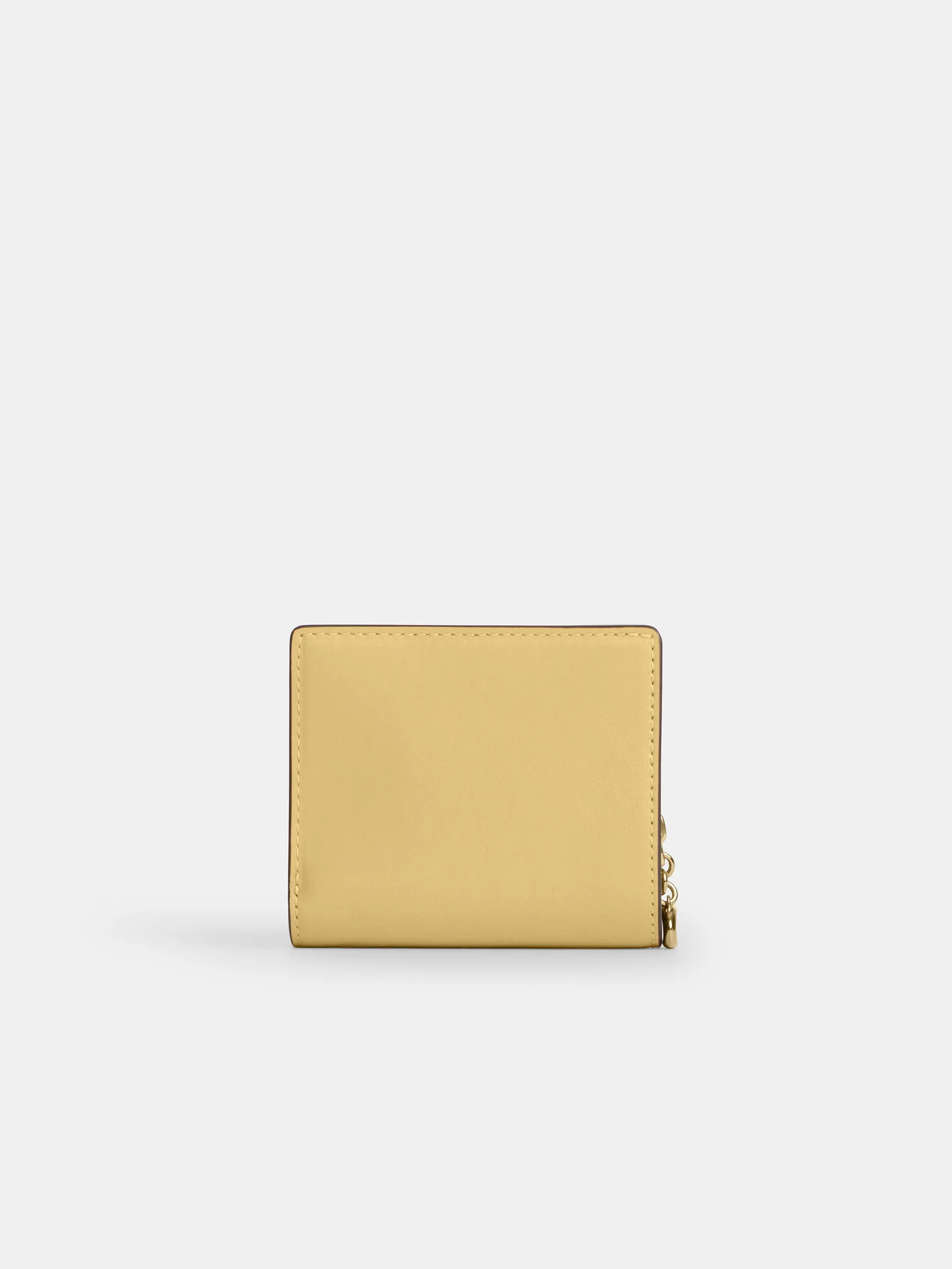 Кожаный кошелёк на кнопке Coach с брелоком — 2