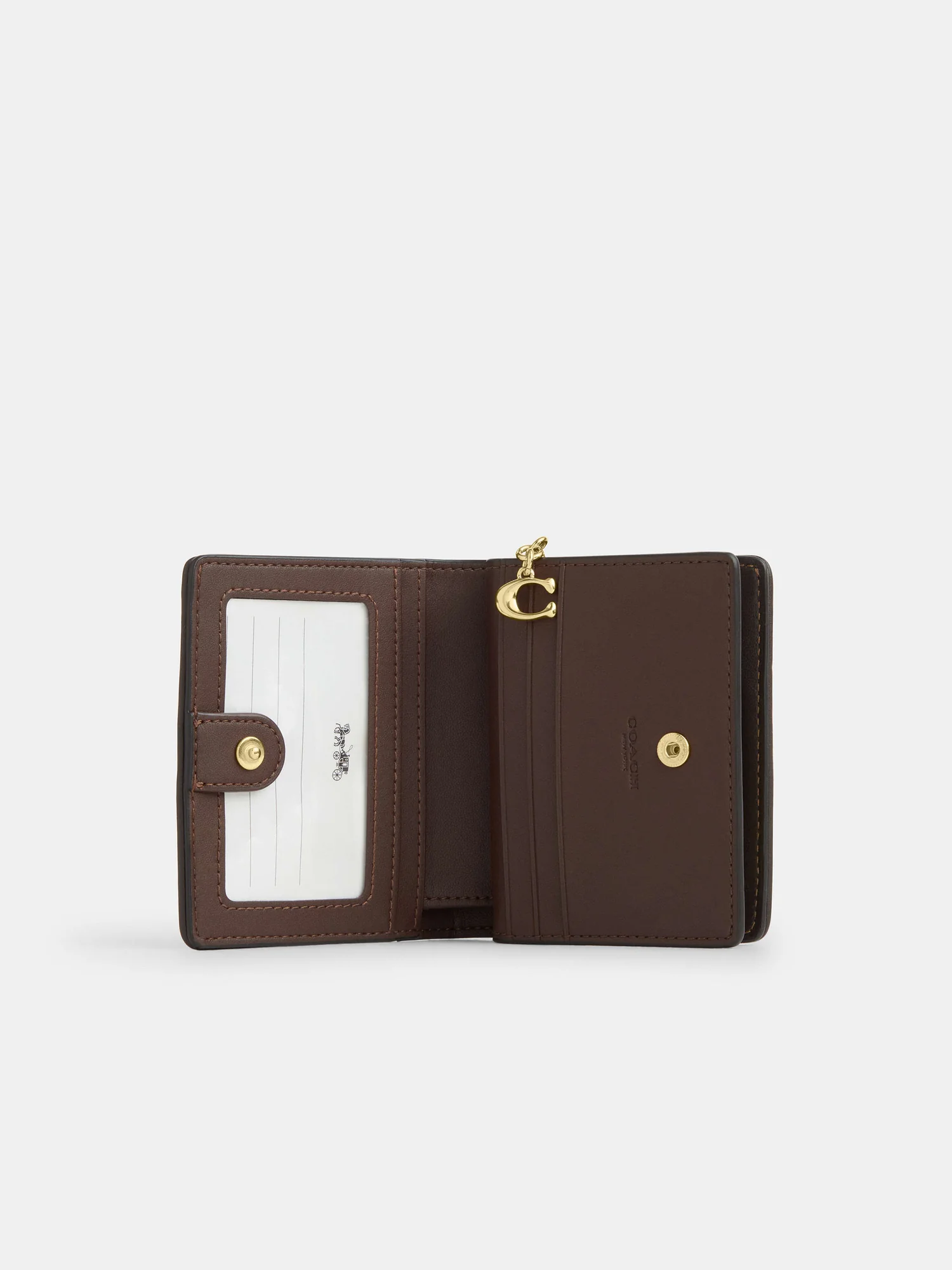 Кошелёк на кнопке Coach с фирменным узором — 7