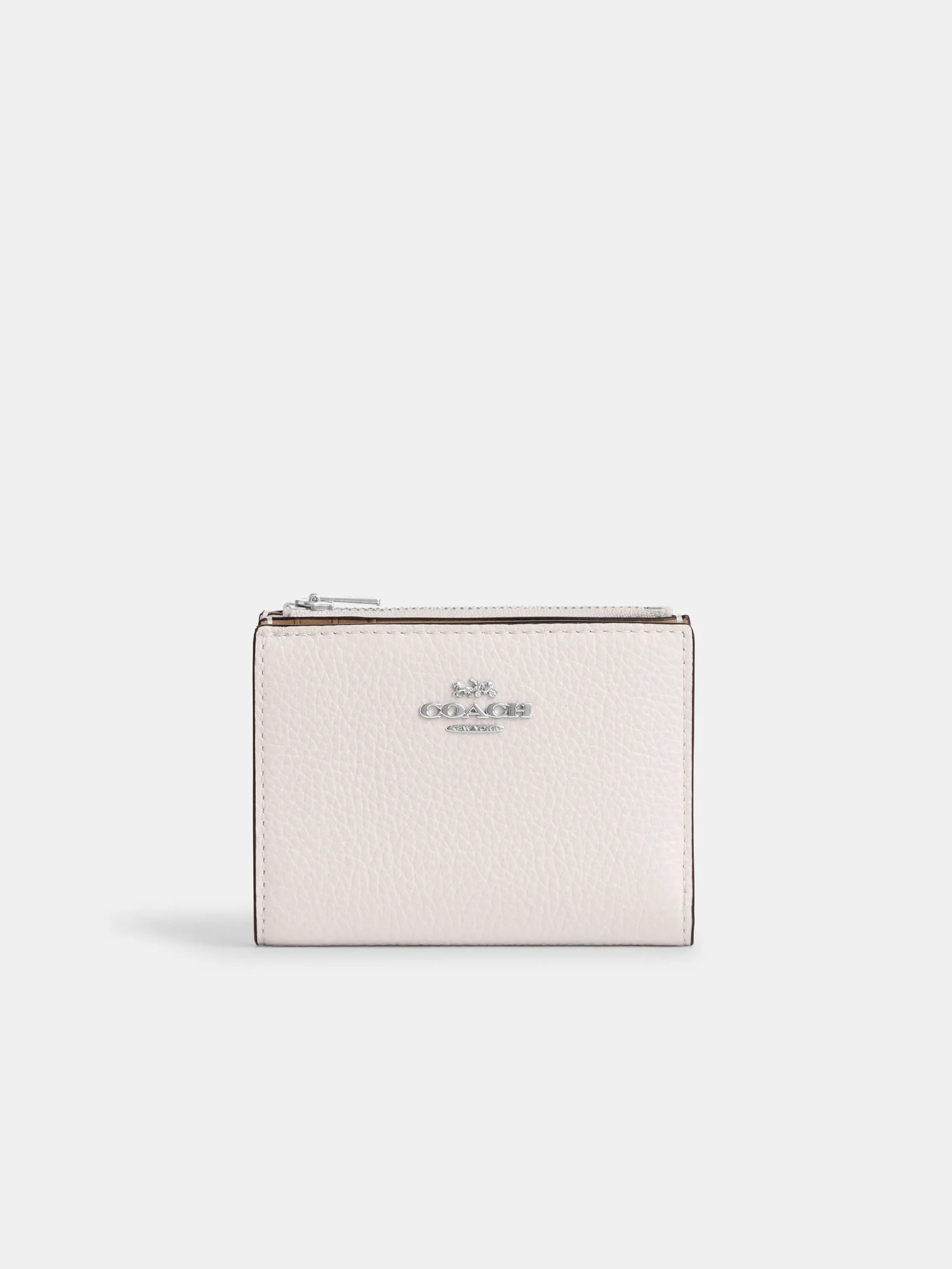 Кошелёк Coach двойного сложения из зернистой кожи — 8