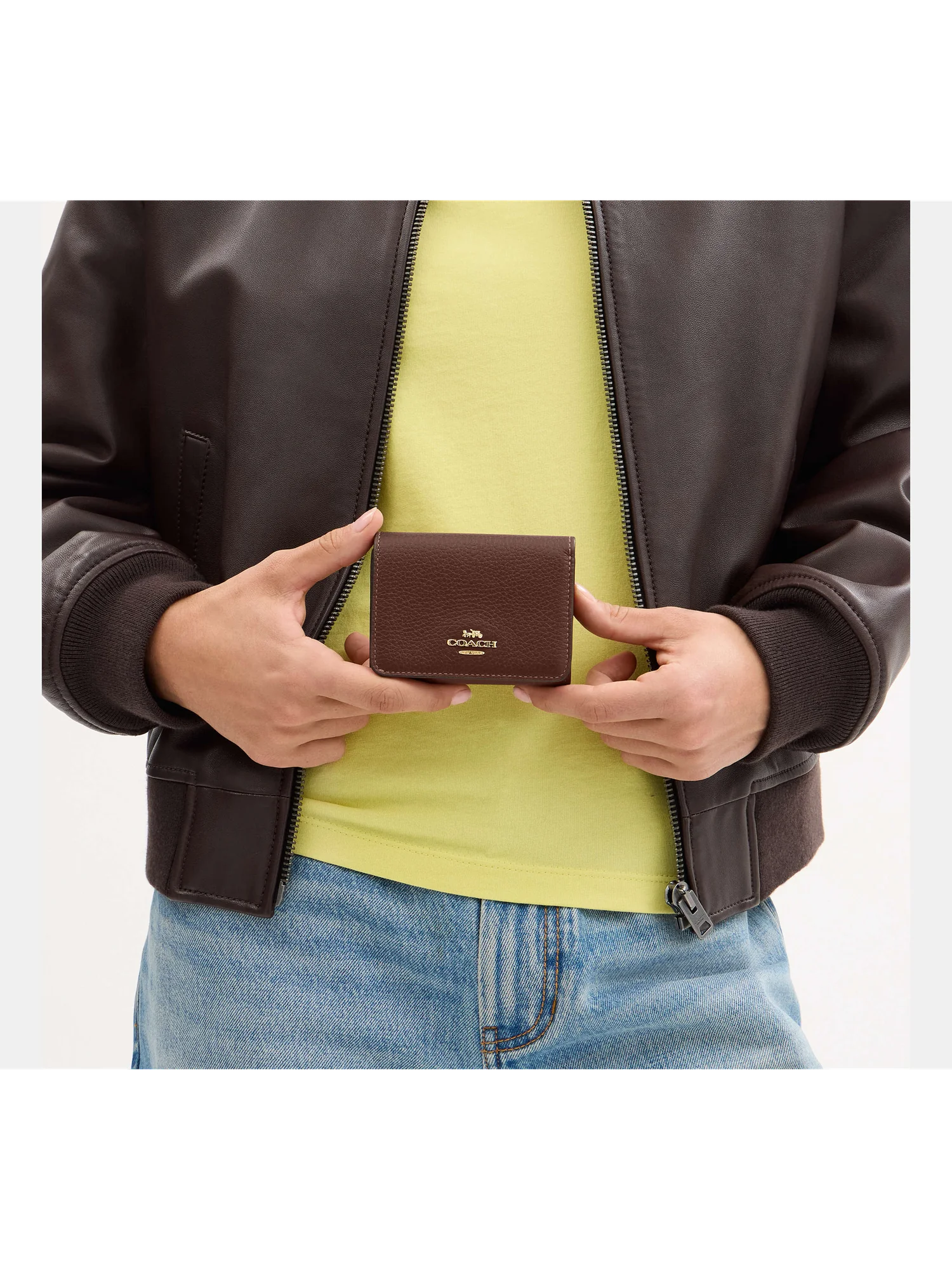 Картхолдер-кошелек Coach из фирменного текстиля — 7