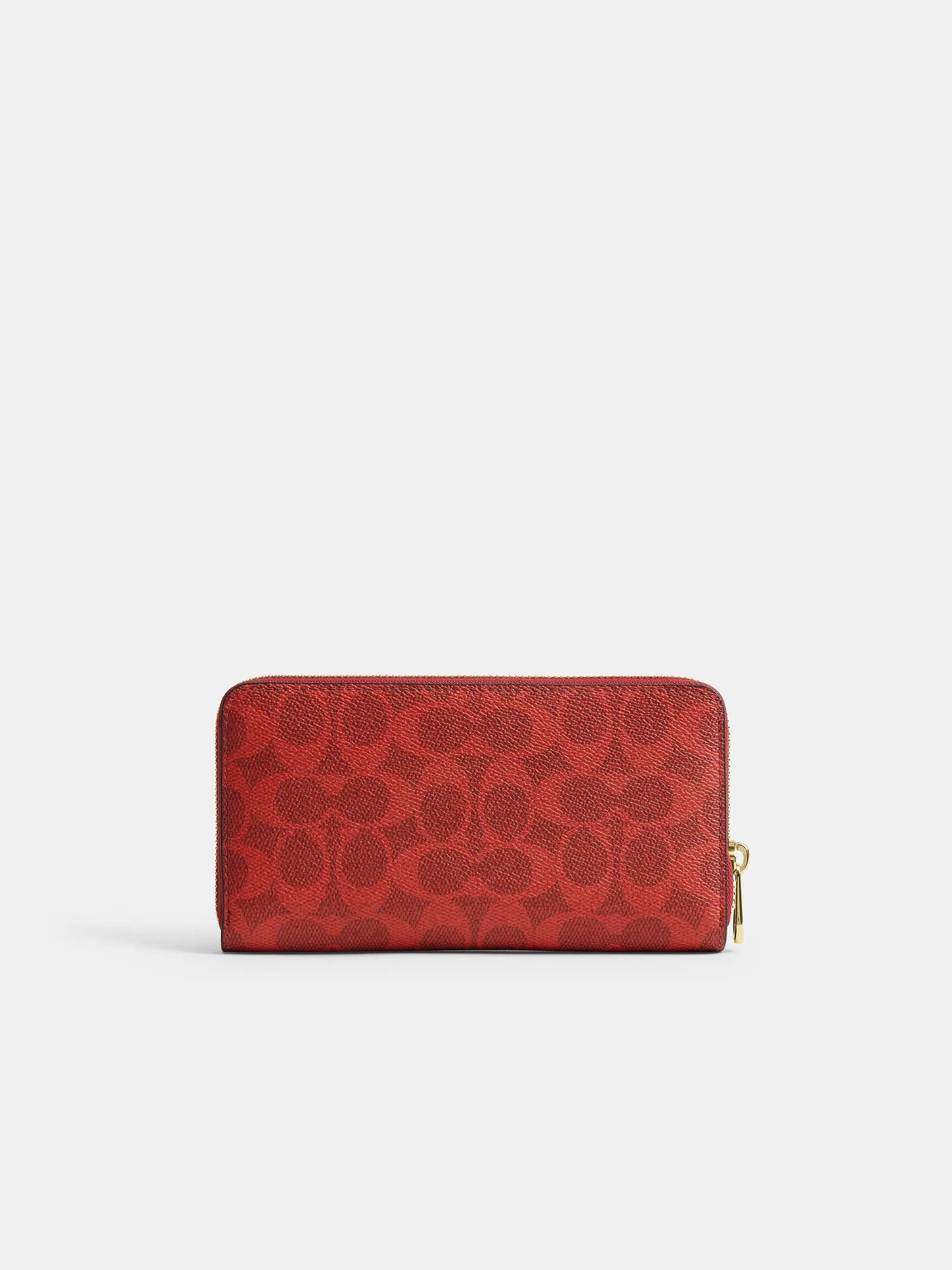 Длинный кошелёк Coach на молнии с фирменным принтом — 1