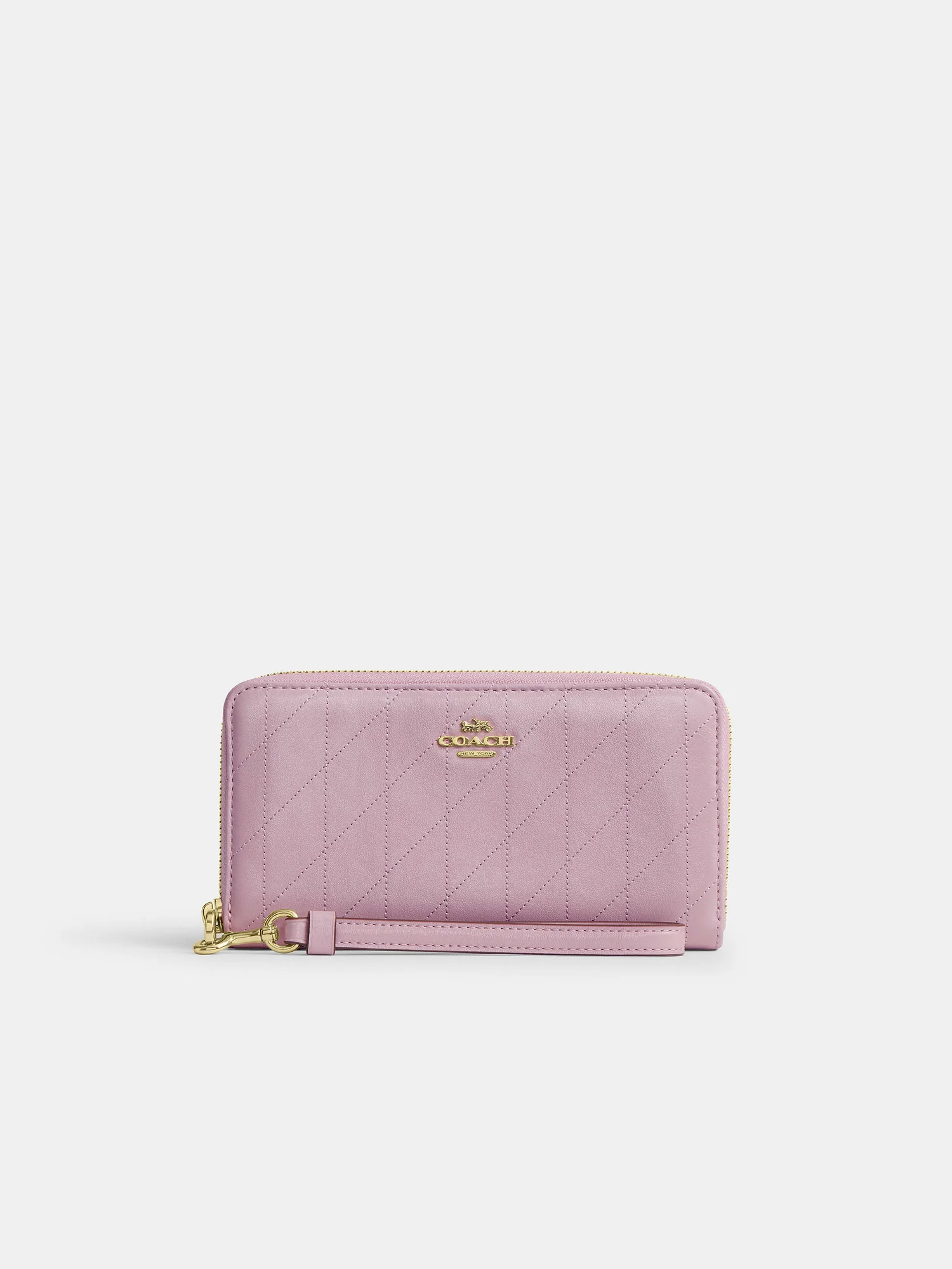Длинный кошелек на молнии со стежкой Coach — 1