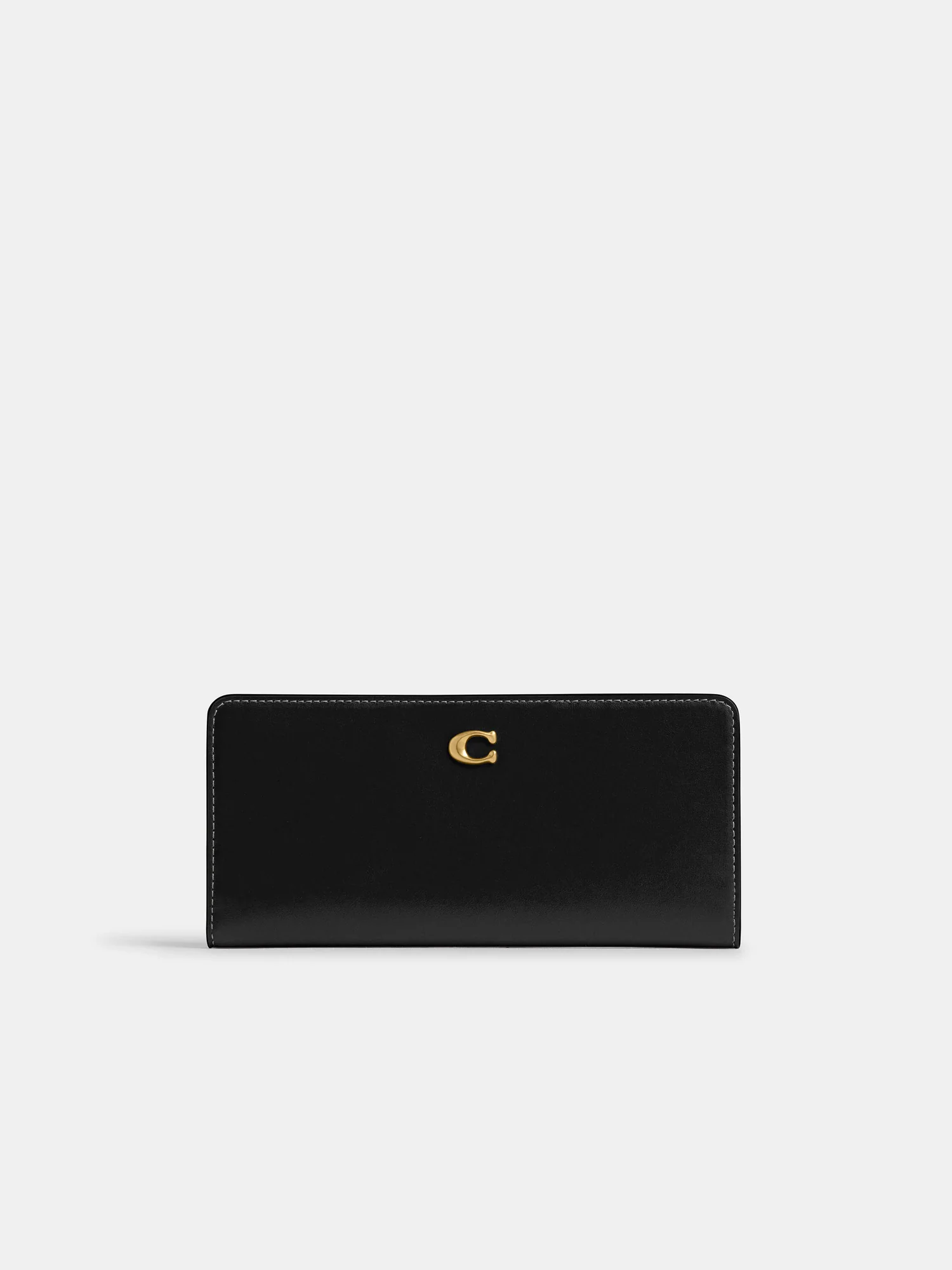 Женский длинный кожаный кошелек Coach Essential Slim — 6