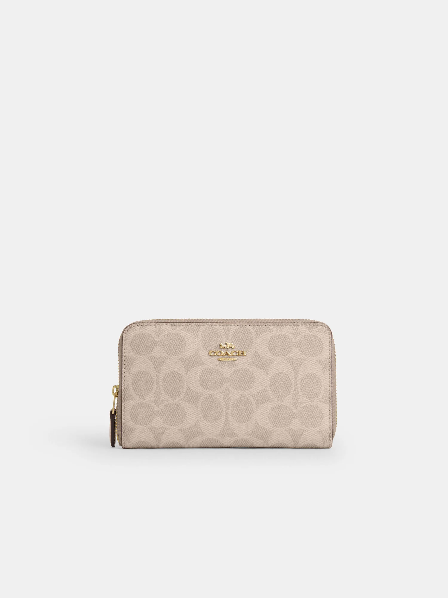 Средний кошелёк Coach на молнии с окошком для документов — 5
