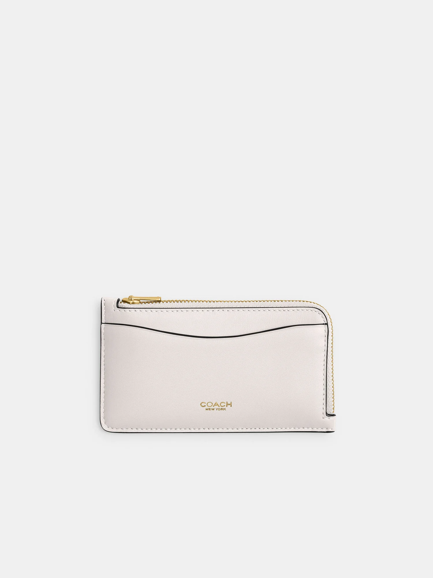 Женский кожаный картхолдер Coach New York Zip — 8