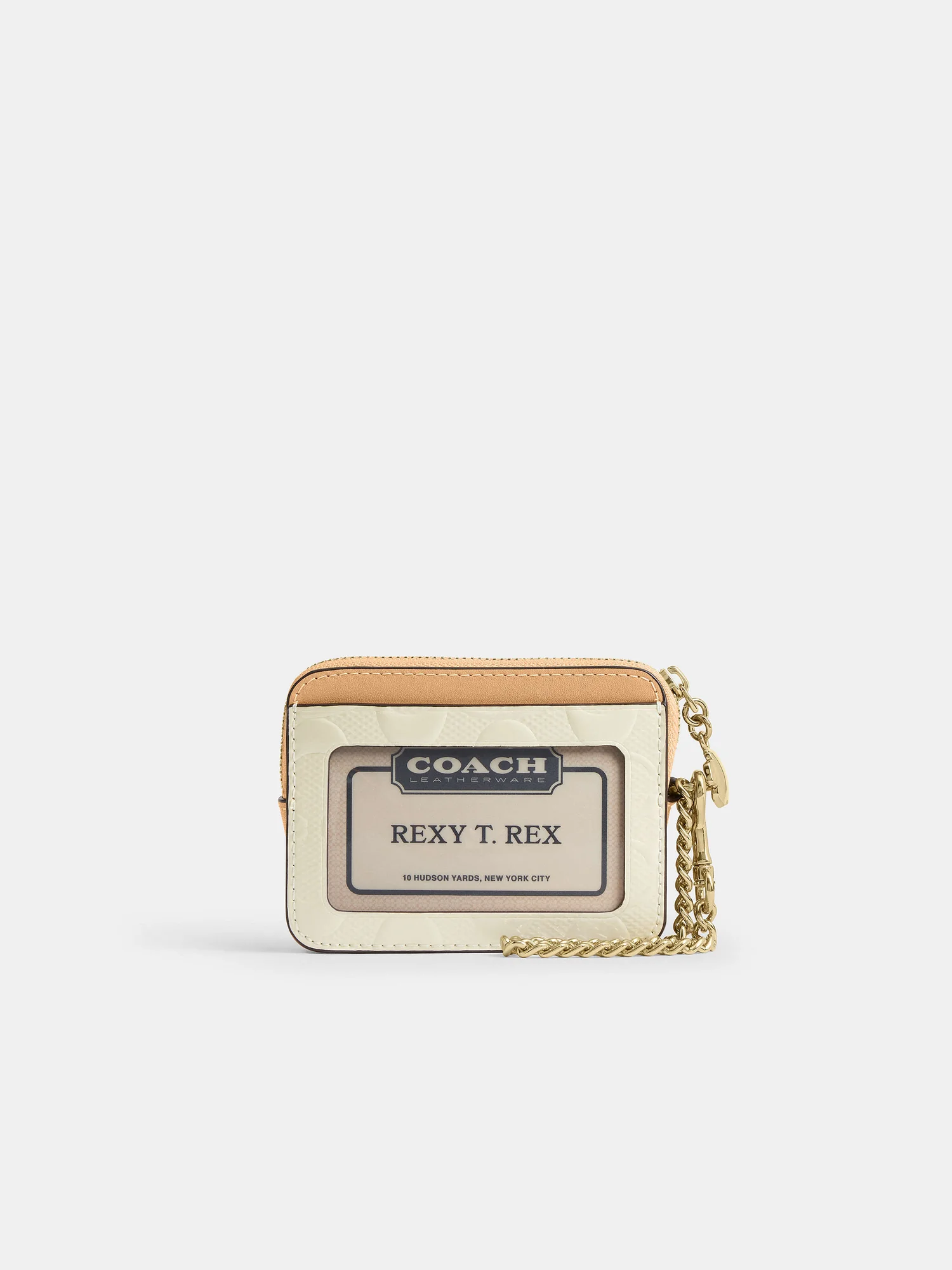 Картхолдер Coach на молнии из фирменной кожи с брелоком — 2