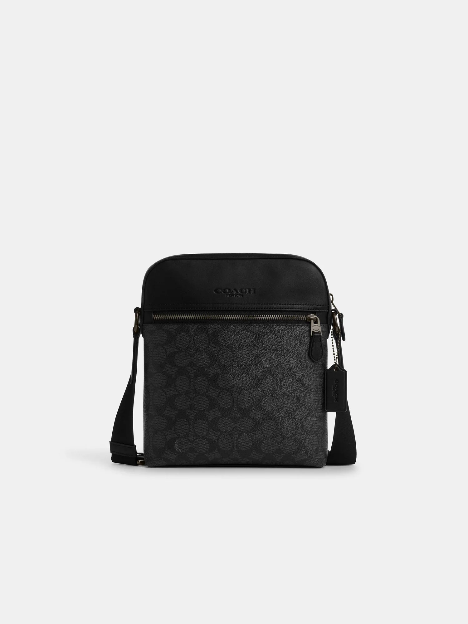 Мужская сумка через плечо Coach из фирменного канваса — 6