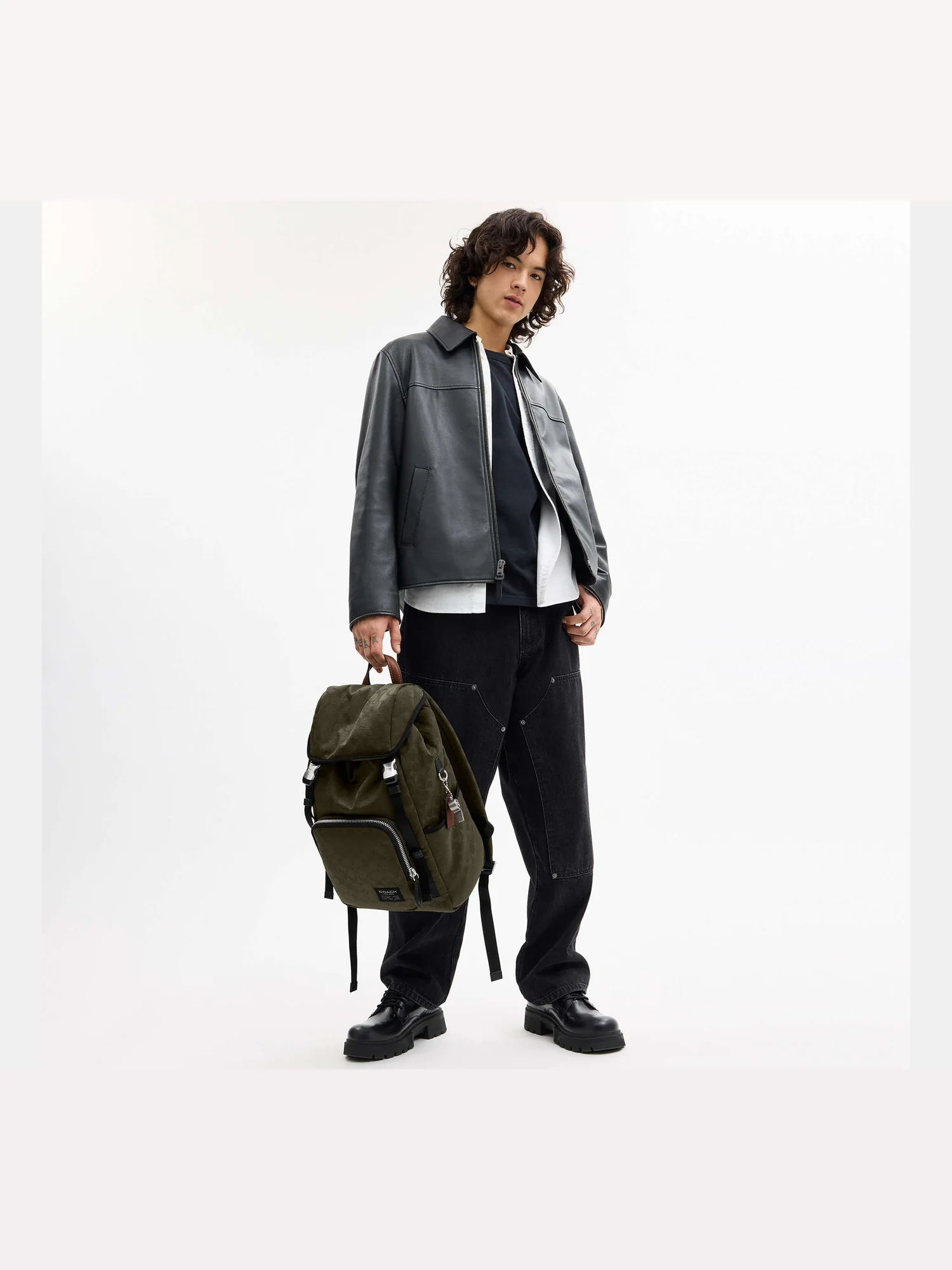 Рюкзак Coach Logan из сигнатурного нейлона — 8