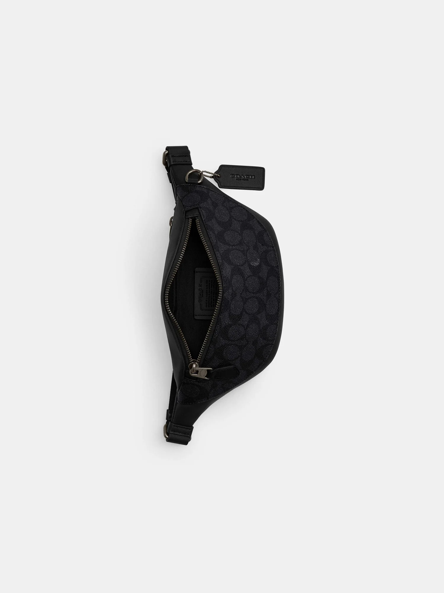 Поясная сумка Coach Warren Mini из фирменного текстиля — 9