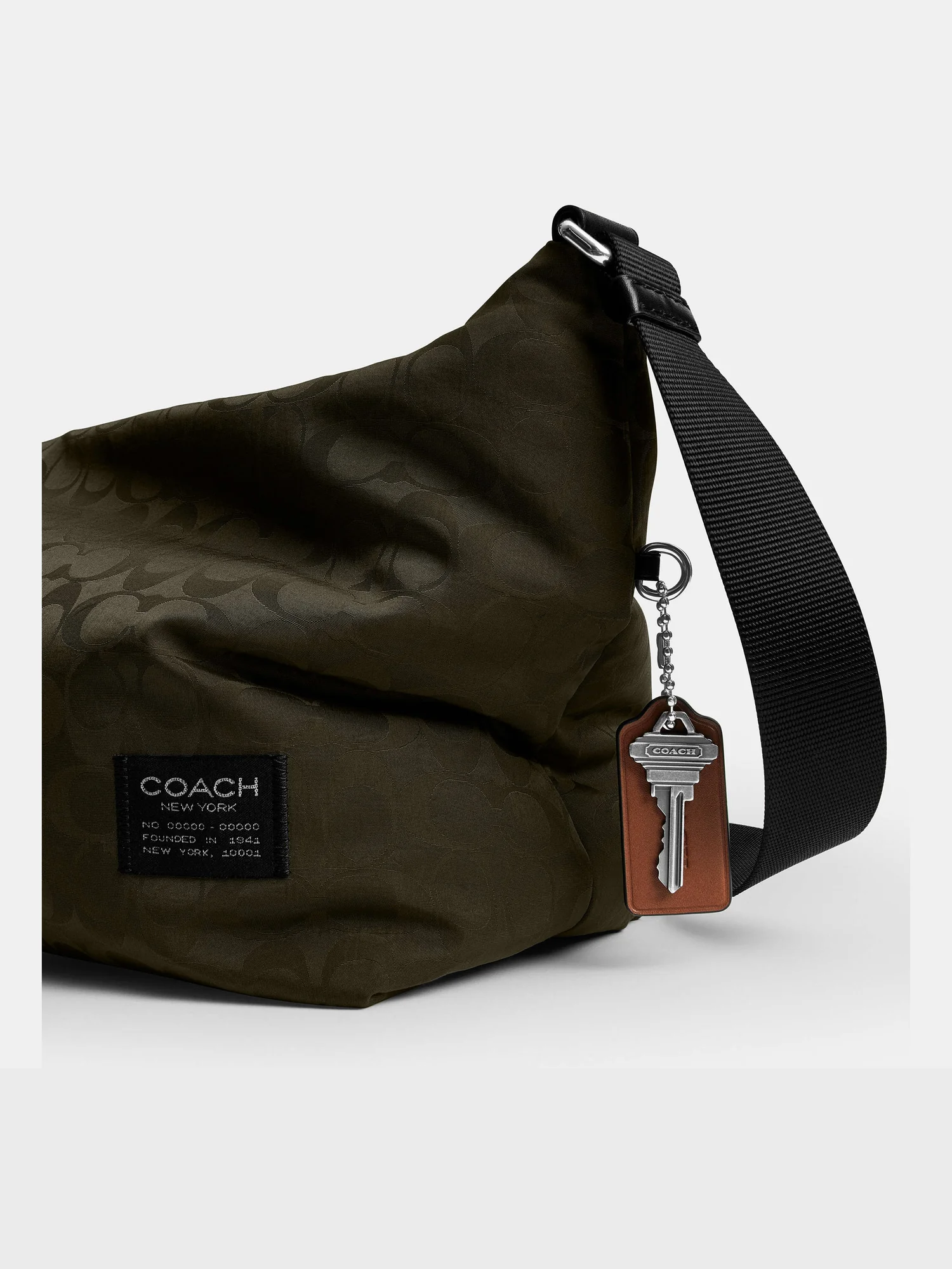 Сумка кросс-боди Coach Leo из сигнатурного нейлона — 12
