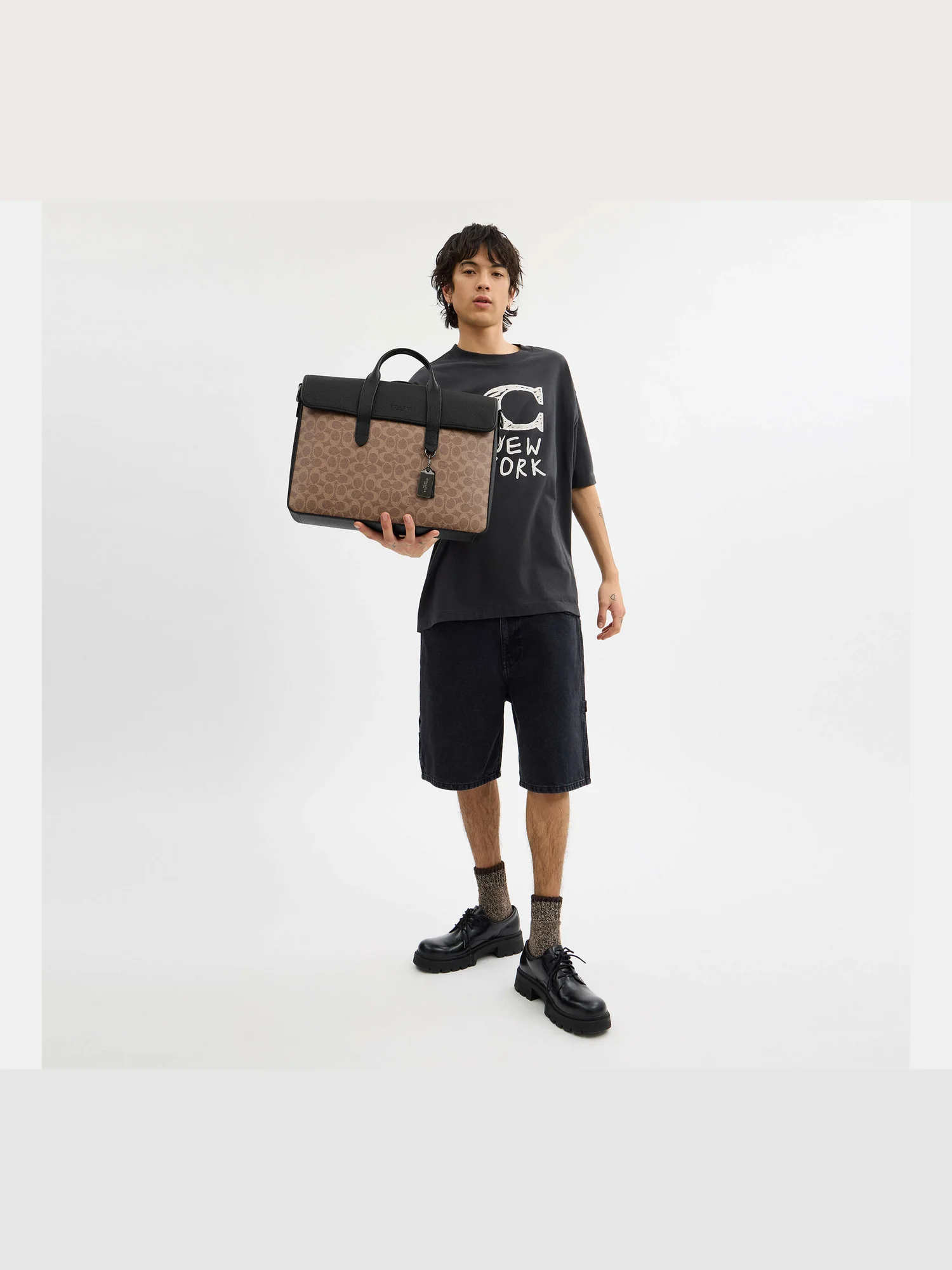 Сумка-портфель Coach Sullivan из сигнатурного канваса — 8