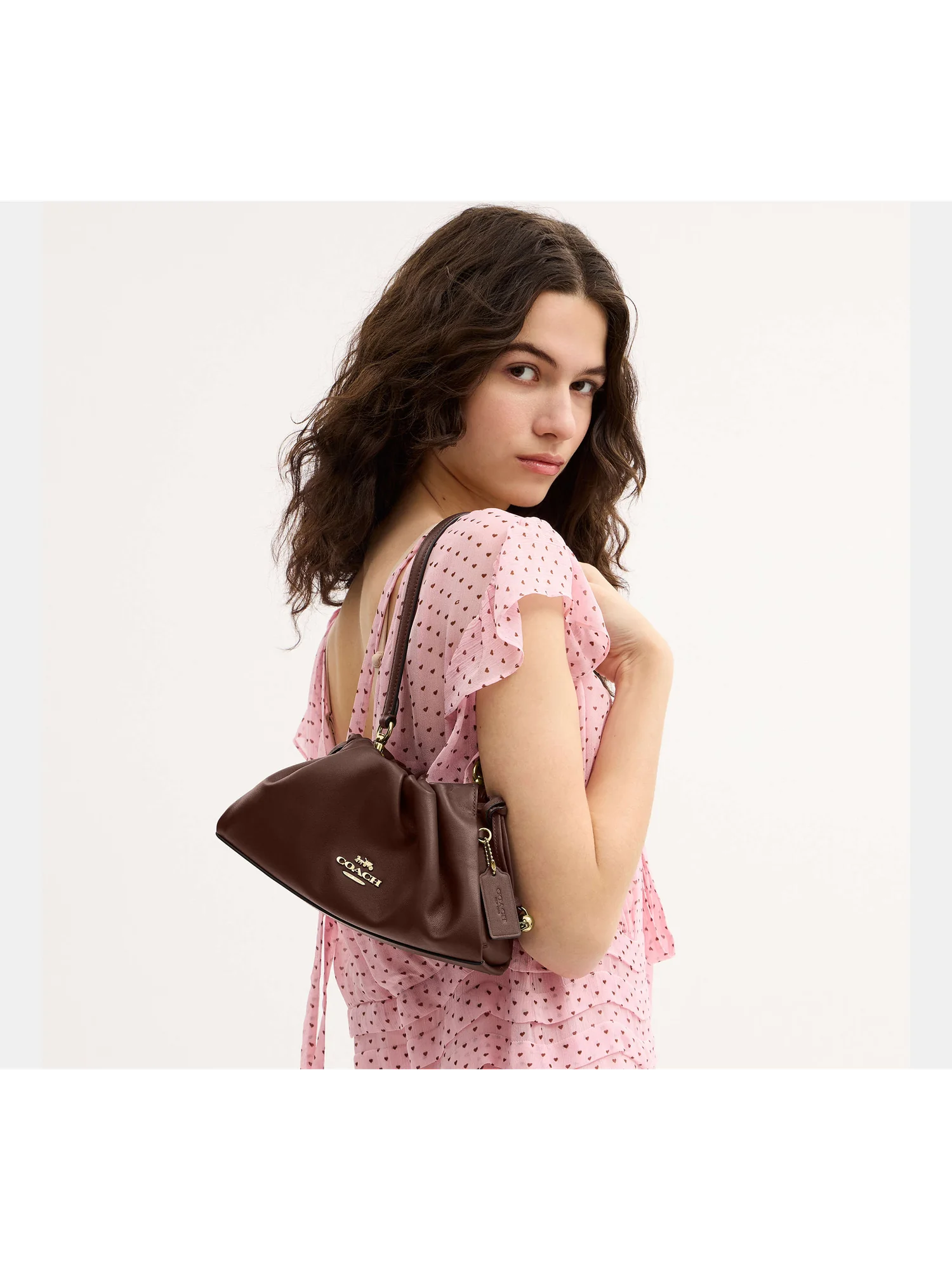 Сумка на плечо Faye из гладкой кожи — 19
