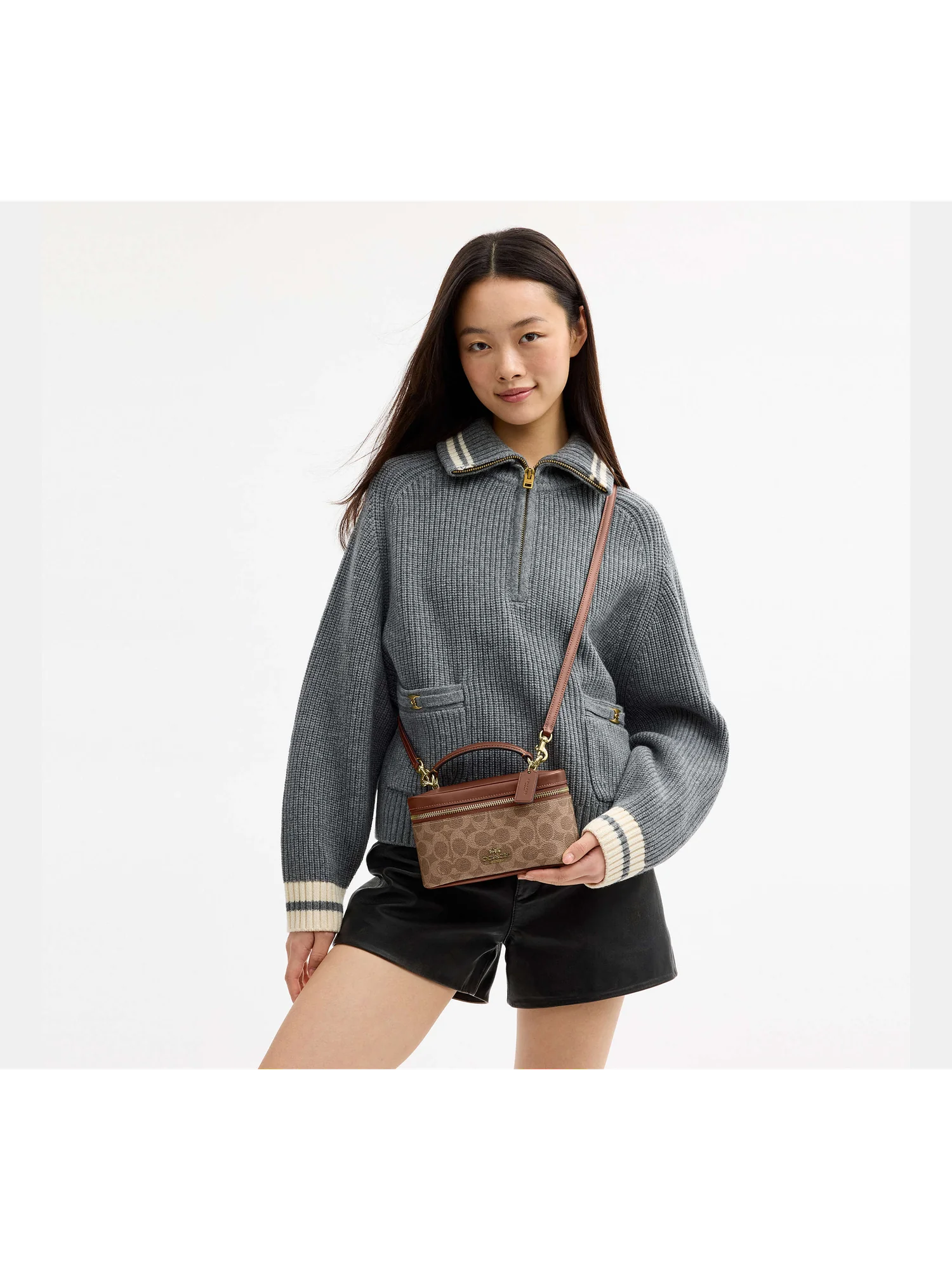 Сумка кросс-боди Coach Rainer 18 из канваса Signature — 20