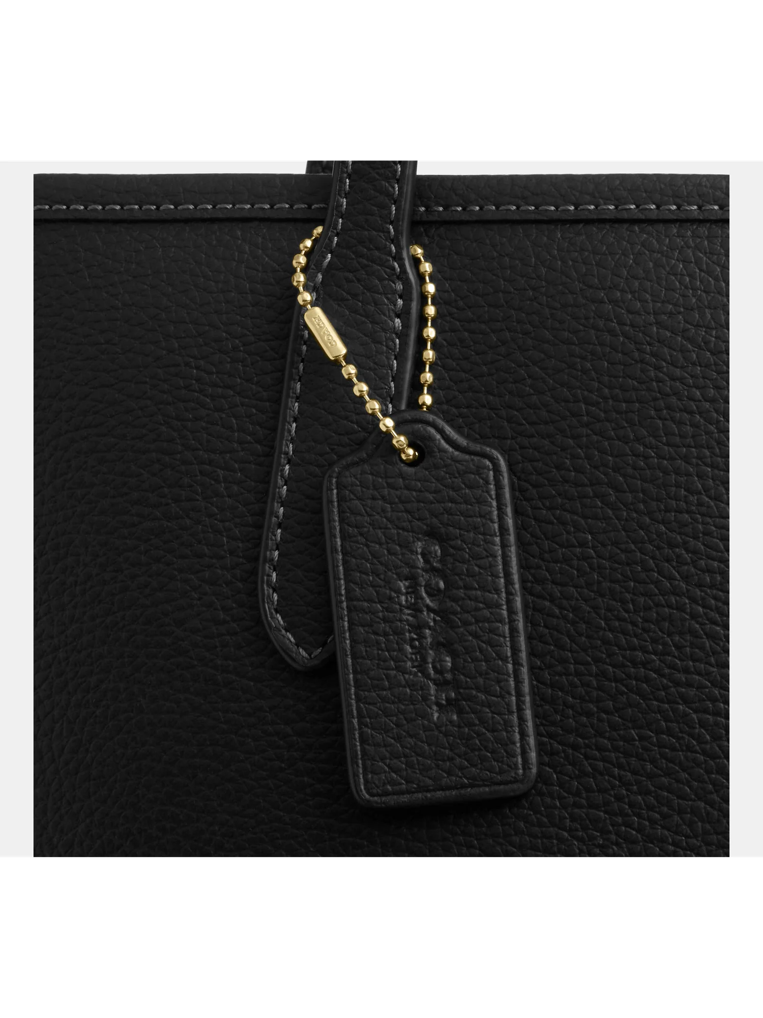 Сумка-тоут Coach Medium City из зернёной кожи — 6