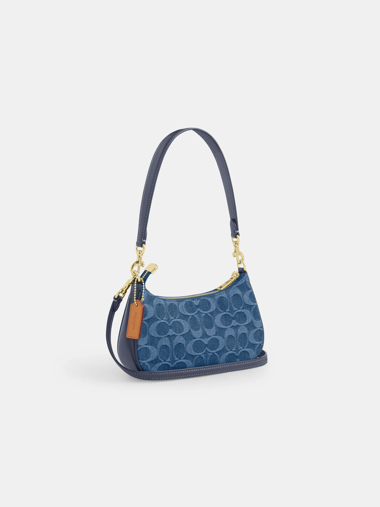 Мини-сумка кросс-боди Coach Teri из джинсовой ткани Signature — 2
