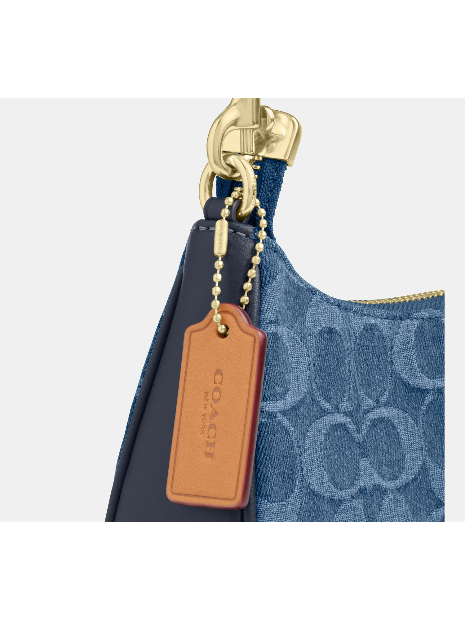 Мини-сумка кросс-боди Coach Teri из джинсовой ткани Signature — 4