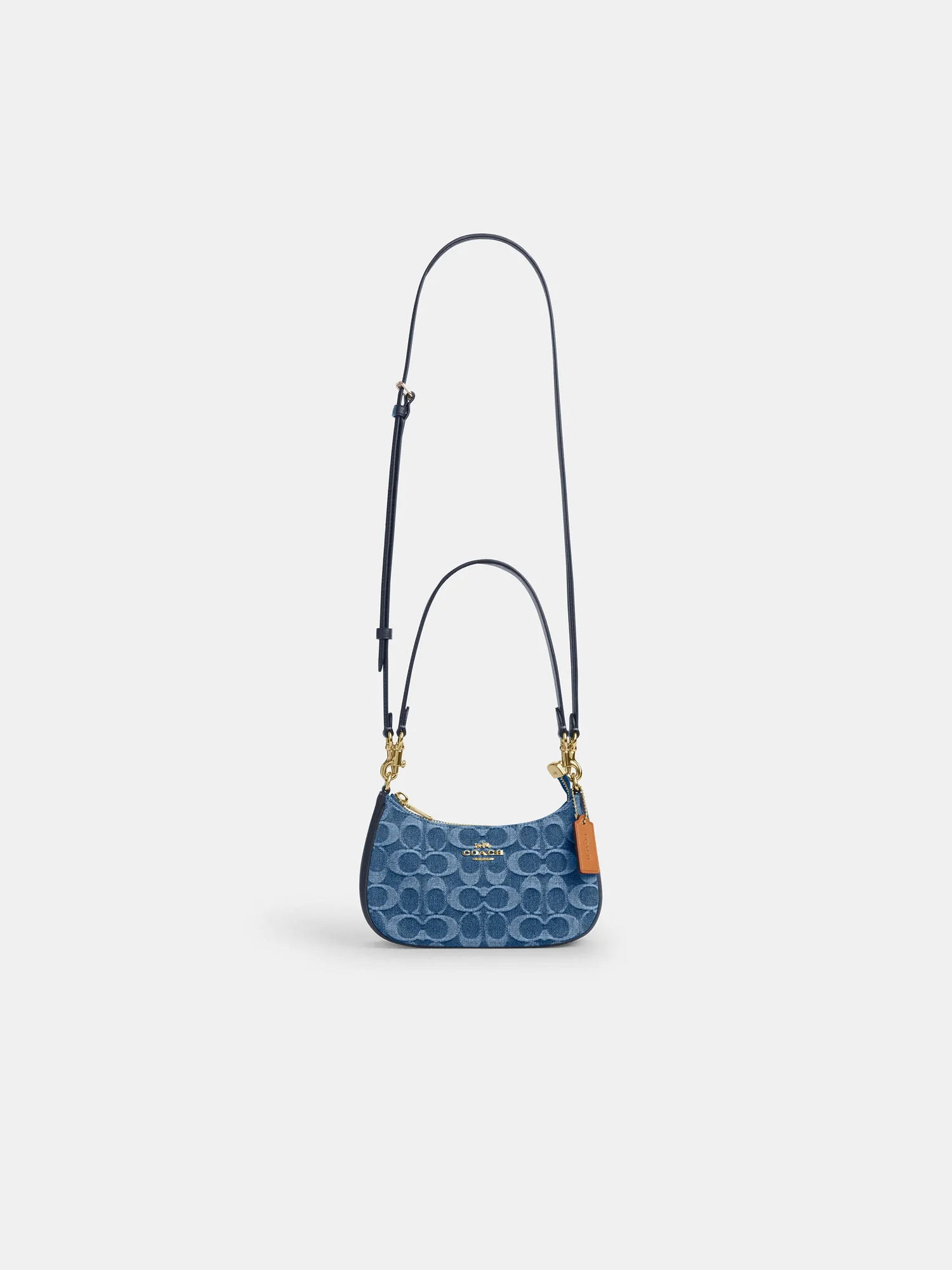 Мини-сумка кросс-боди Coach Teri из джинсовой ткани Signature — 5