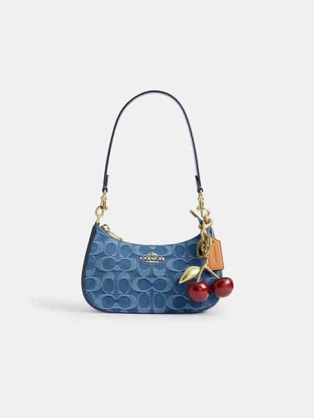 Мини-сумка кросс-боди Coach Teri из джинсовой ткани Signature