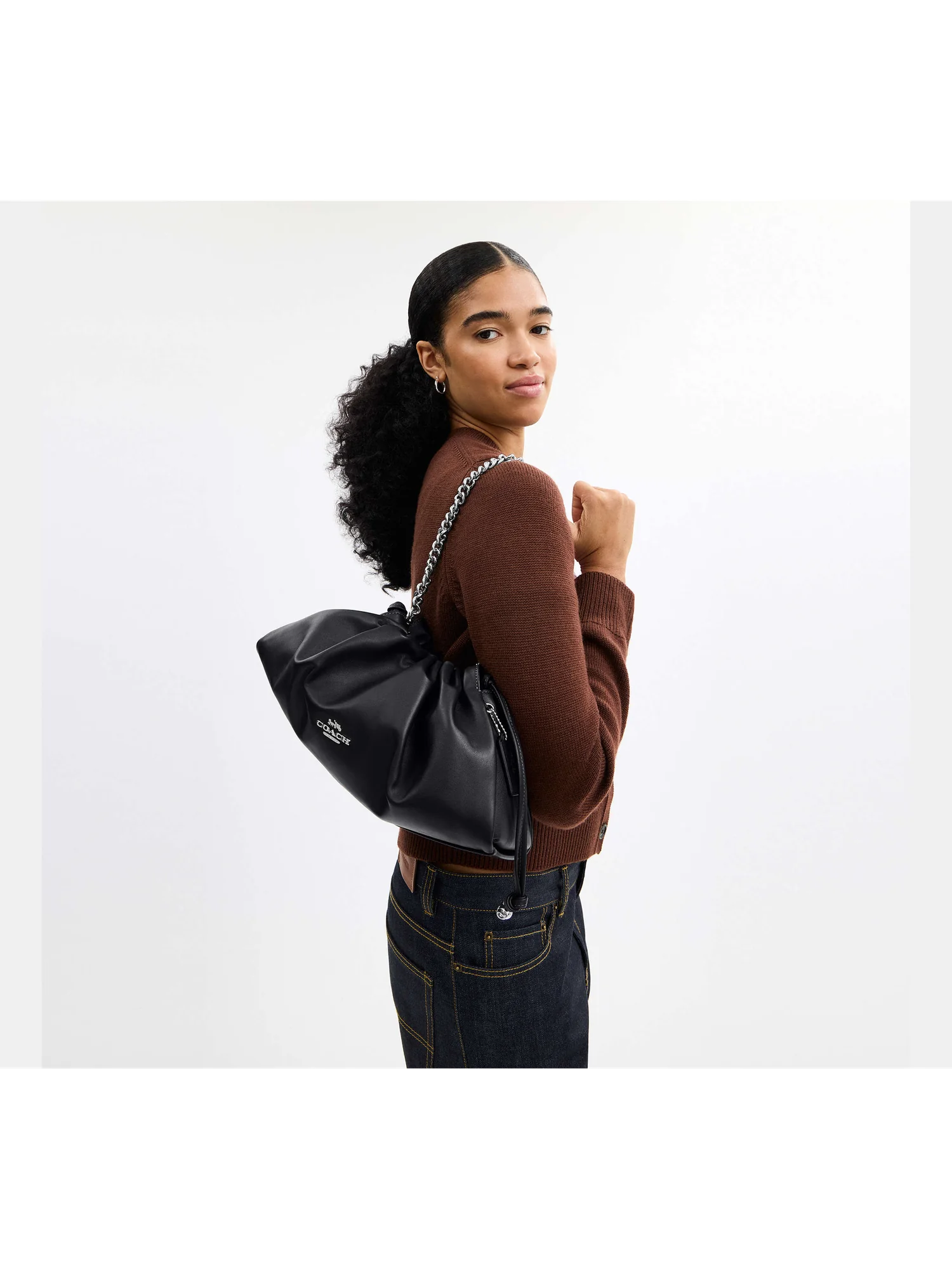 Большая сумка на плечо Coach Faye — 8