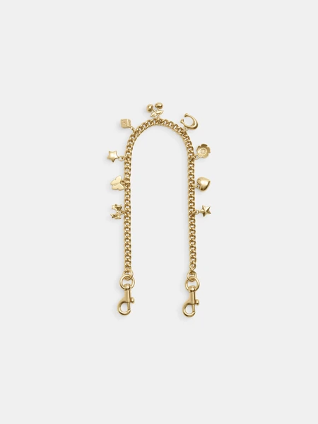 Цепочный ремень с шармами Coach Charm Chain Strap