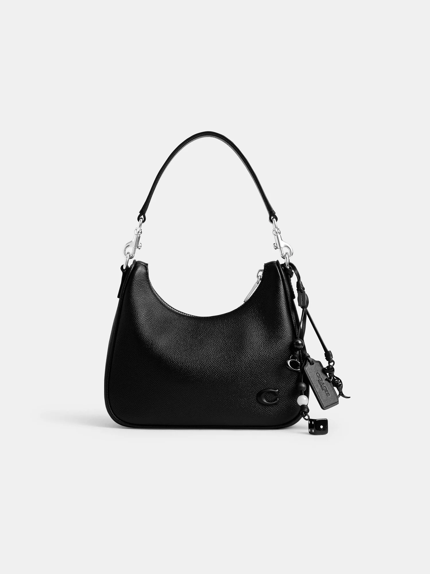 Брелок-подвеска Coach Heritage для сумки — изображение 2 из 2, черный