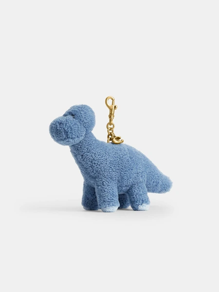Брелок для сумки Coach динозавр Rexy из шерлинга