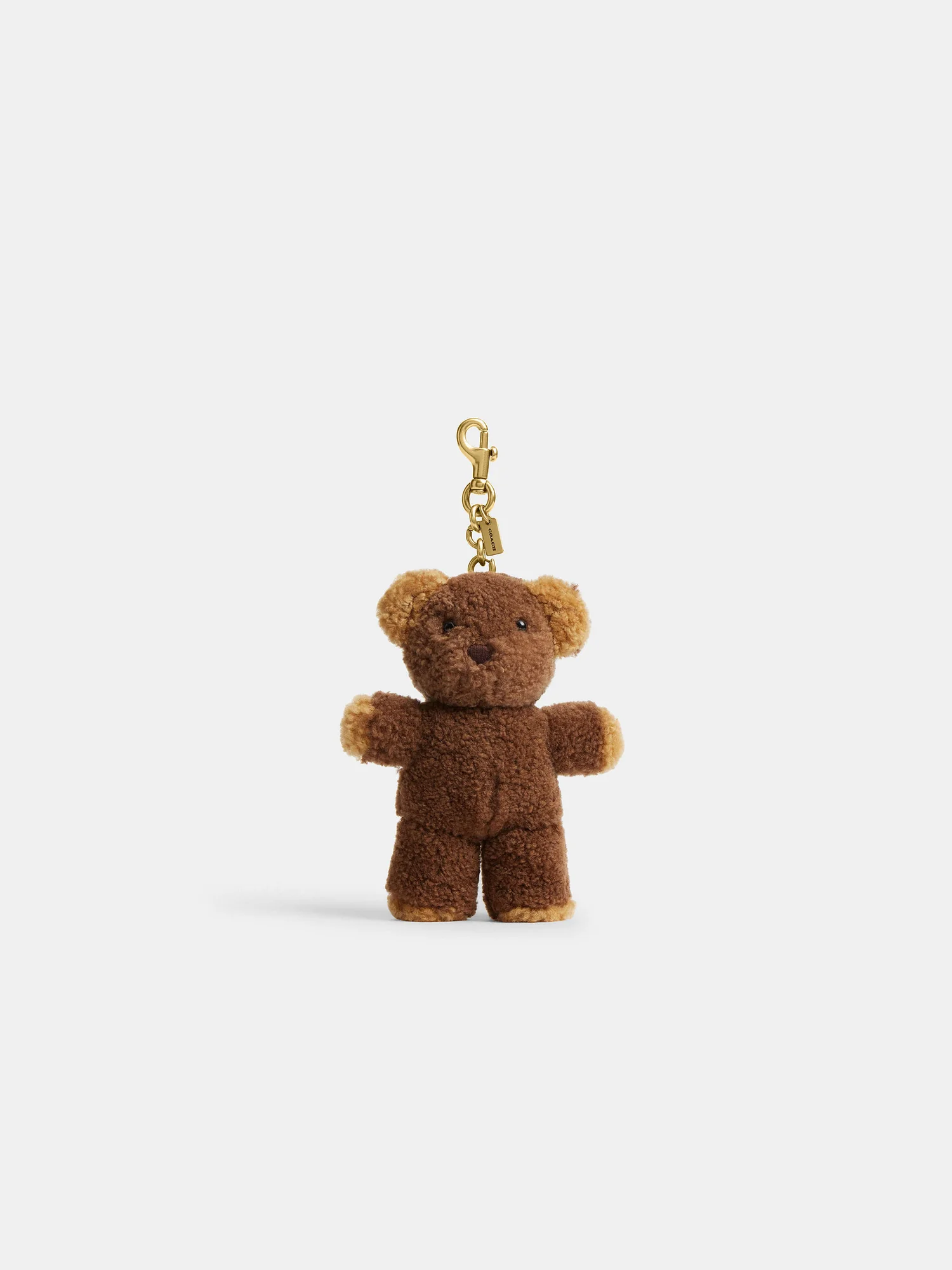 Брелок для сумки «Мишка Тедди» Coach из овечьей шерсти — 1