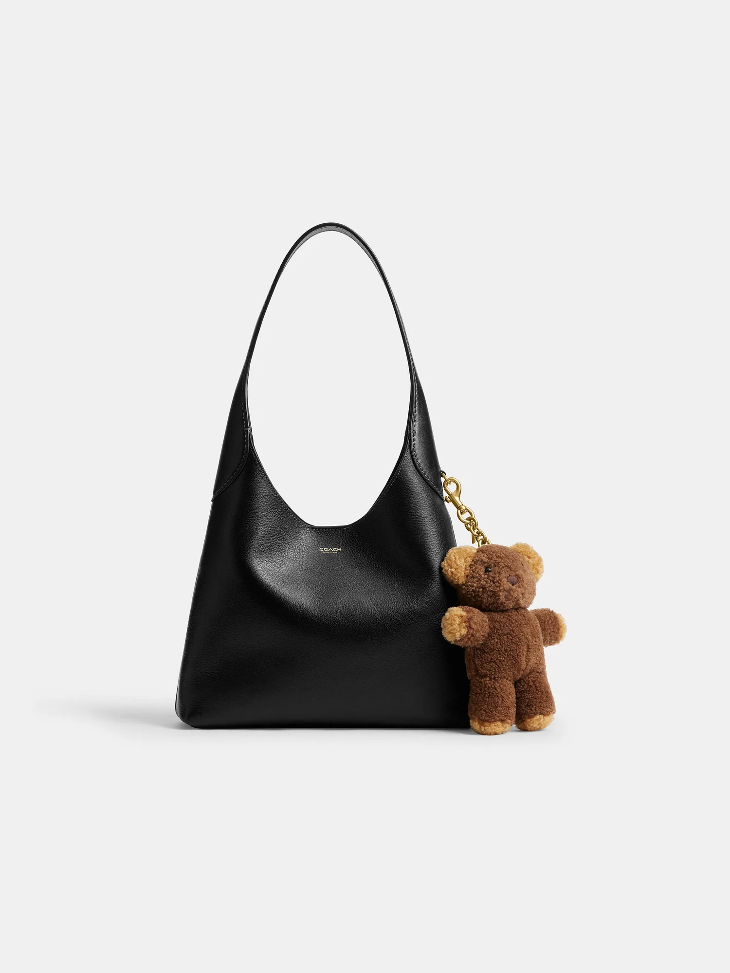 Брелок для сумки «Мишка Тедди» Coach из овечьей шерсти — 2