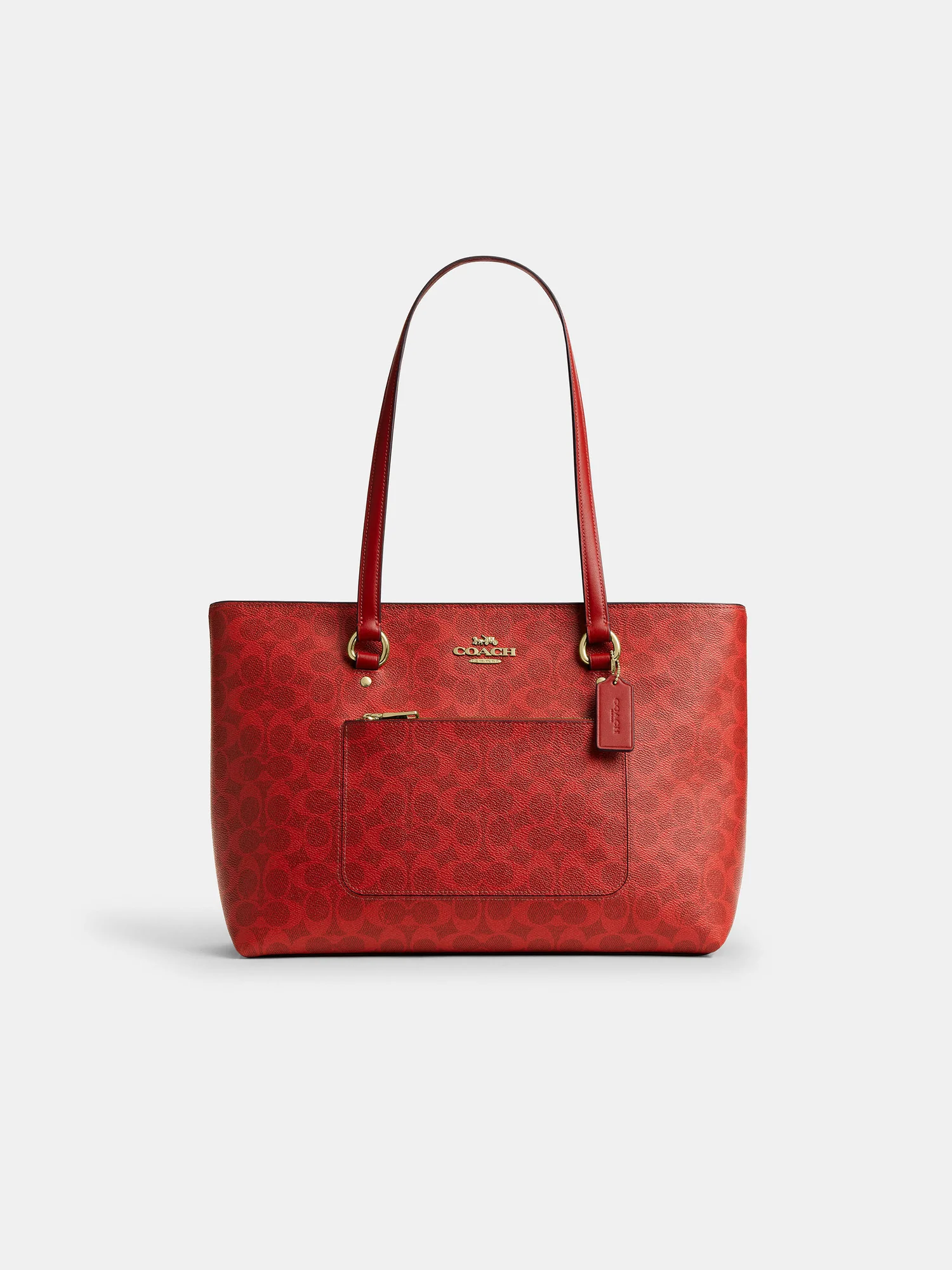 Сумка-тоут Coach Station в фирменном холсте — 14