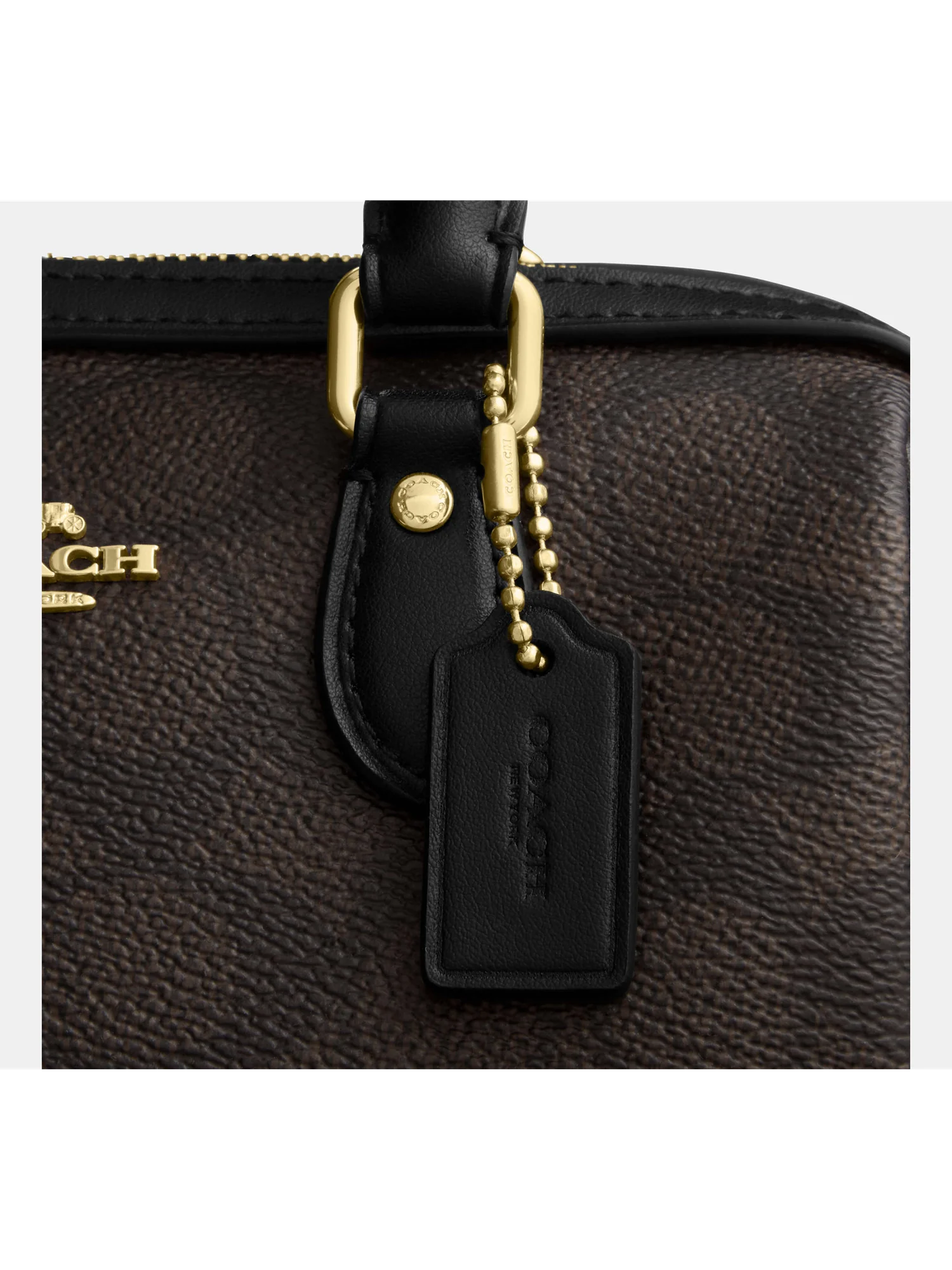 Мини-сумка Coach Rowan с фирменным принтом — 4