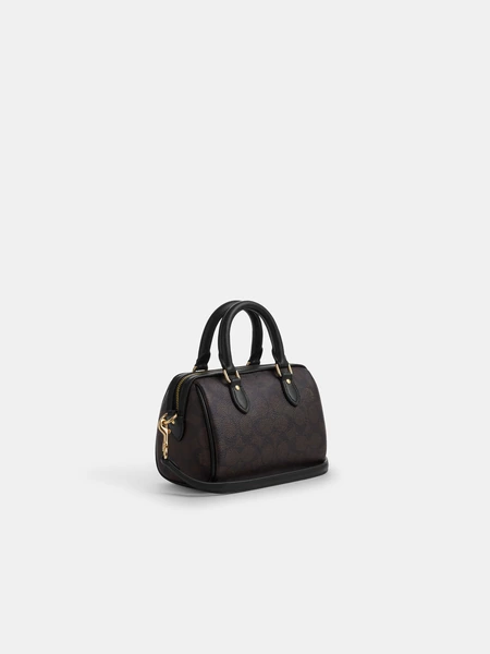 Мини-сумка Coach Rowan с фирменным принтом