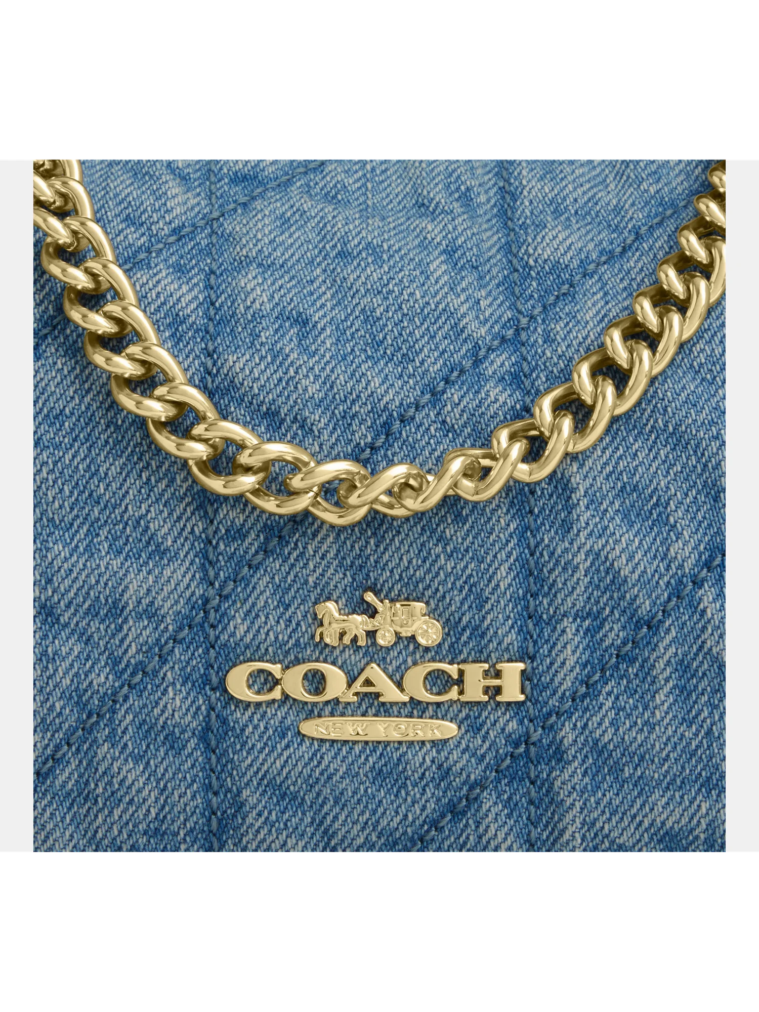 Стёганая сумка на плечо Coach Caitlin — 3