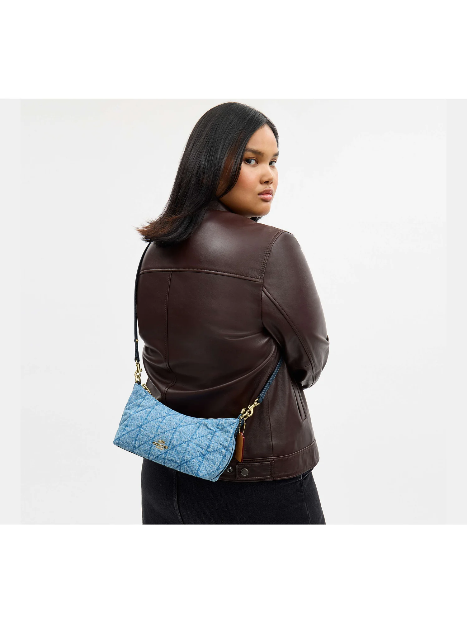 Стёганая сумка на плечо Coach Caitlin — 5