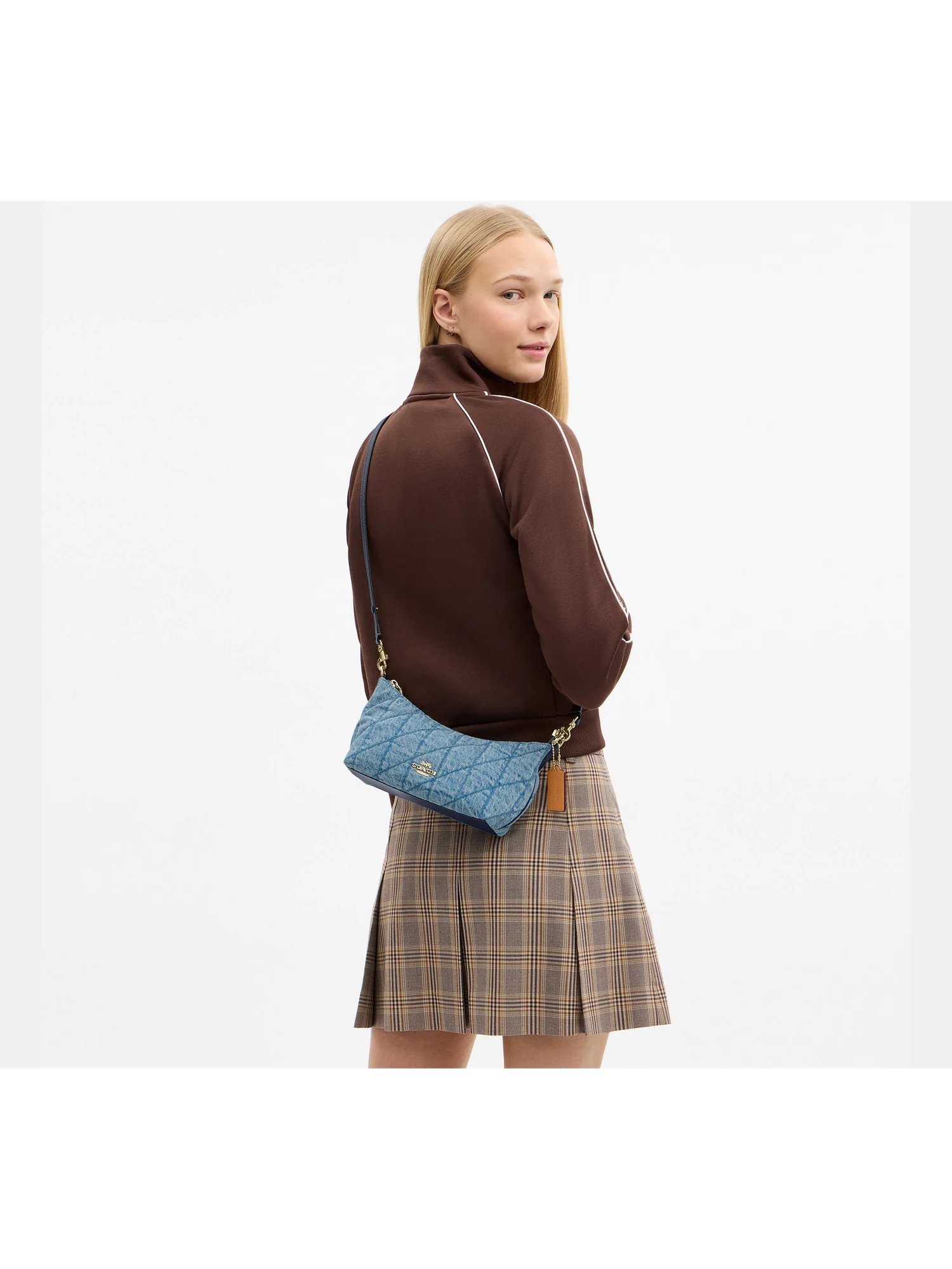Стёганая сумка на плечо Coach Caitlin — 9