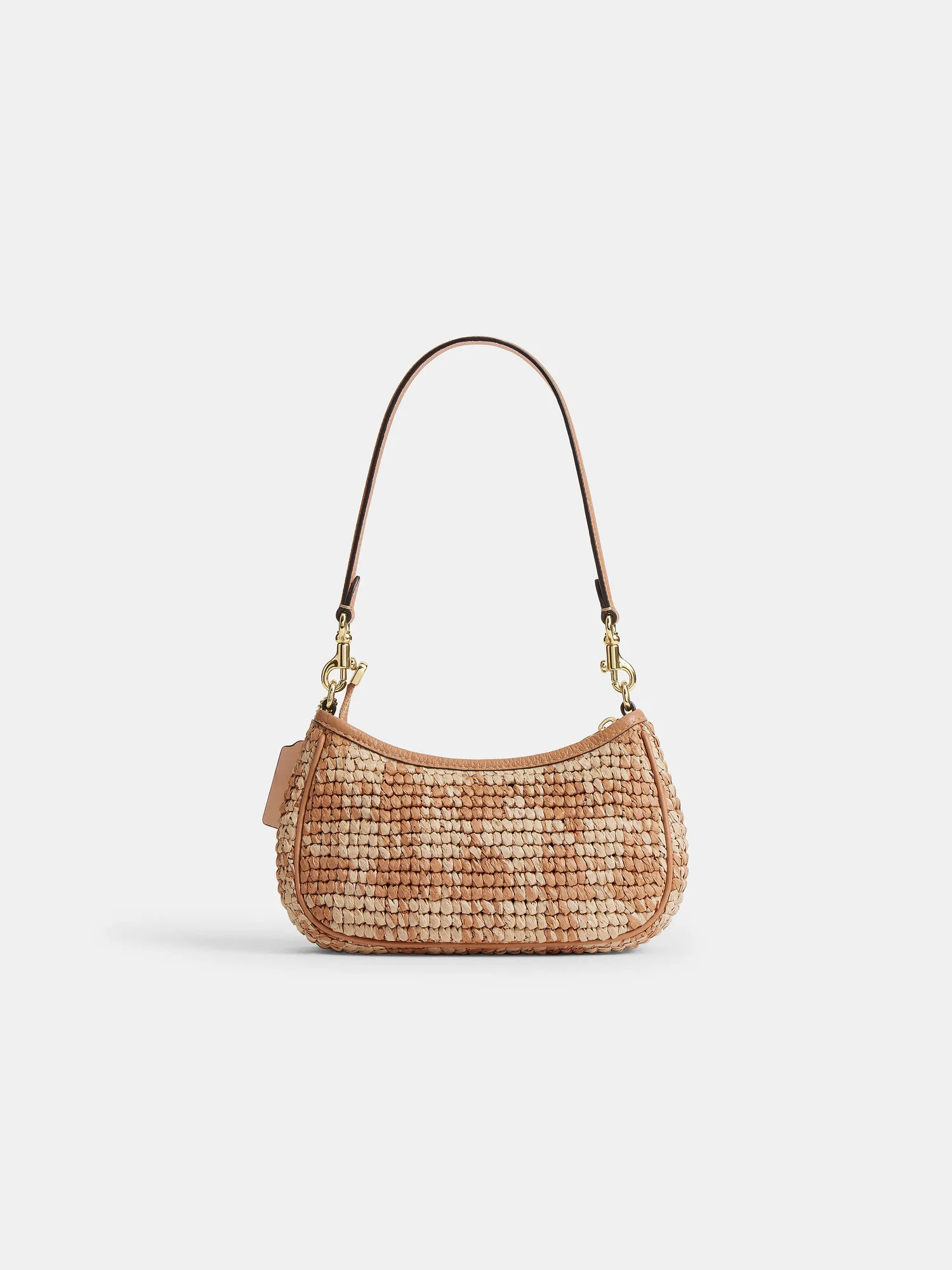 Мини-сумка кроссбоди Coach Teri с принтом гингем — 2