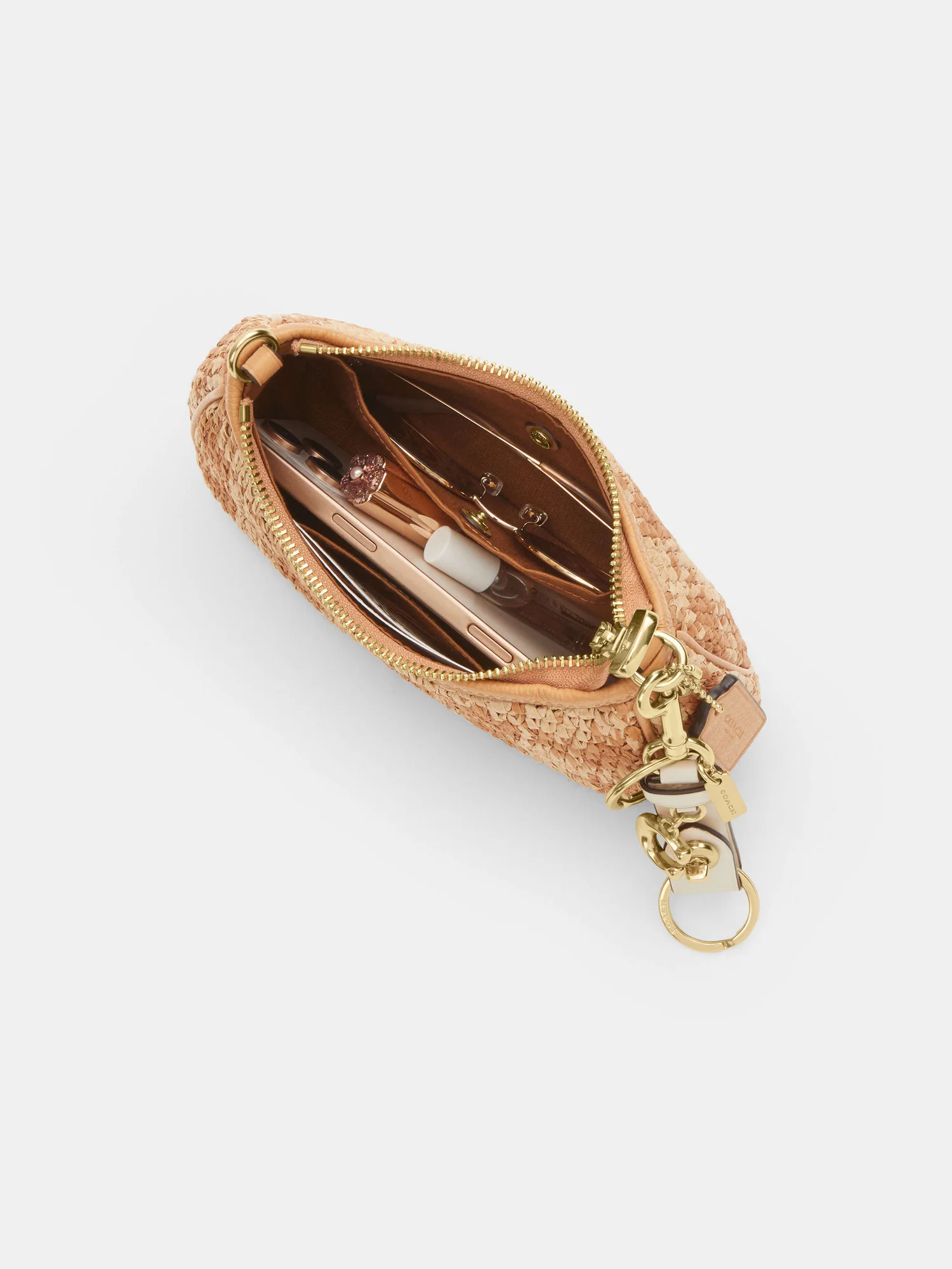 Мини-сумка кроссбоди Coach Teri с принтом гингем — 22